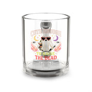 Halloween Glass Mug 10 oz  Cute Ghost 'Cute Enough to Raise the Dead' 10oz Glass Mug