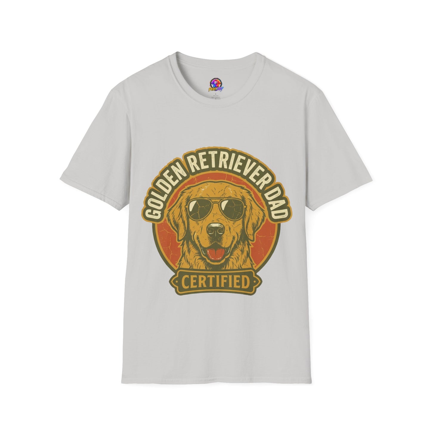 Golden Retriever Dad T-Shirt — Certified Retro Dog Dad Tee