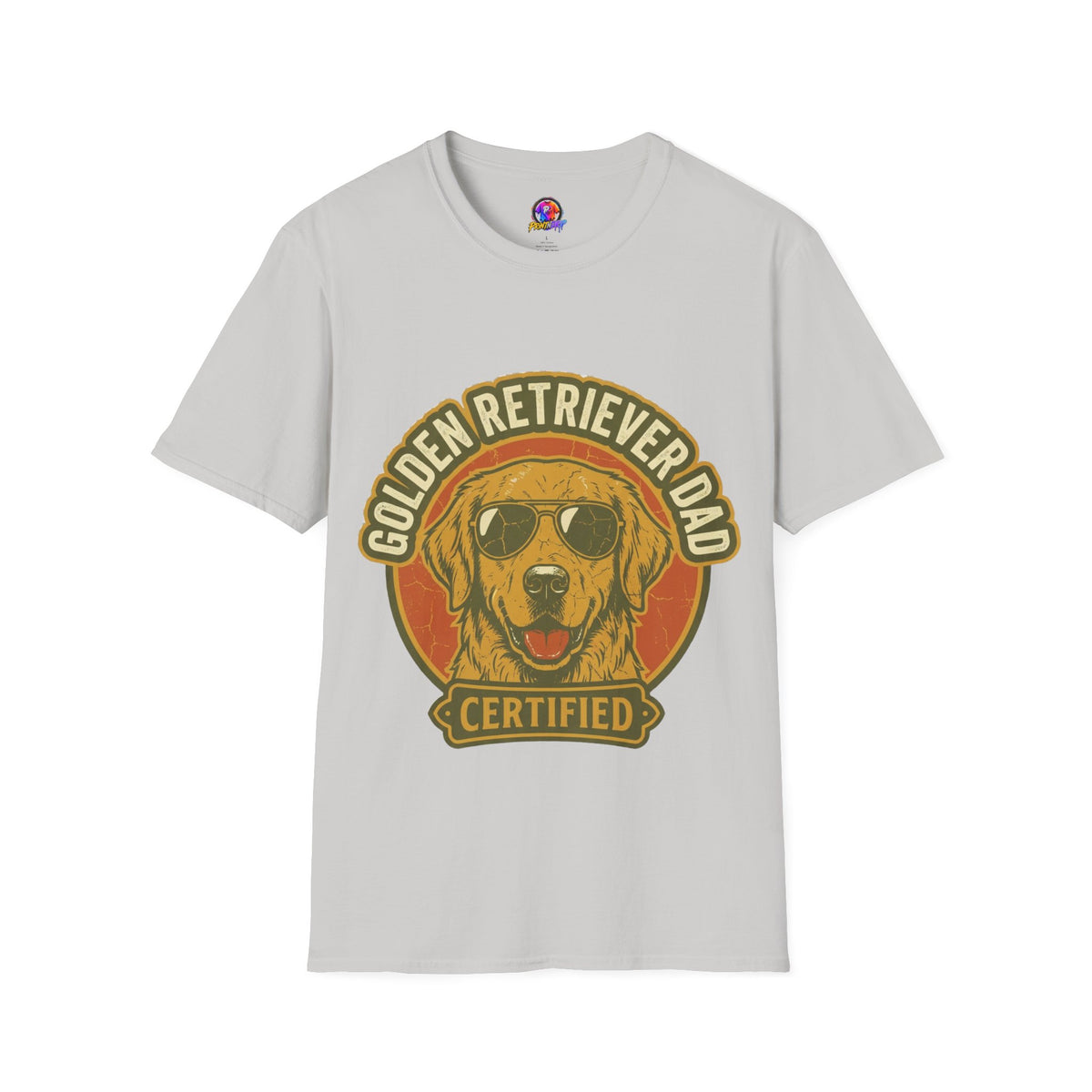 Golden Retriever Dad T-Shirt — Certified Retro Dog Dad Tee