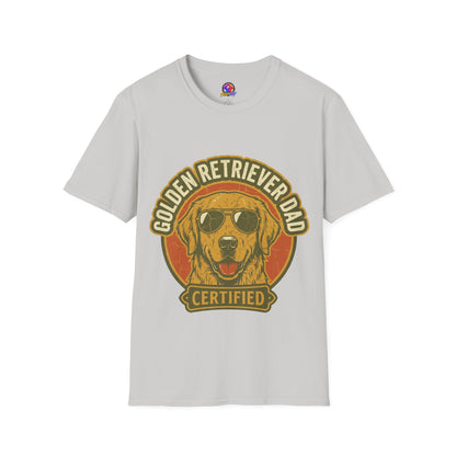 Golden Retriever Dad T-Shirt — Certified Retro Dog Dad Tee