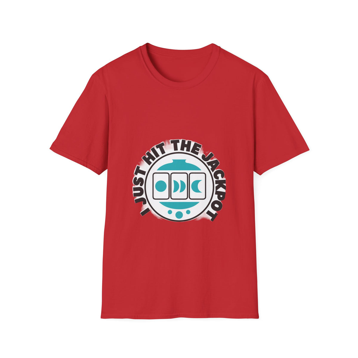I Just Hit The Jackpot Retro Badge Tee - Lucky Slot Machine Graphic T-Shirt - Trending Now - September 2026