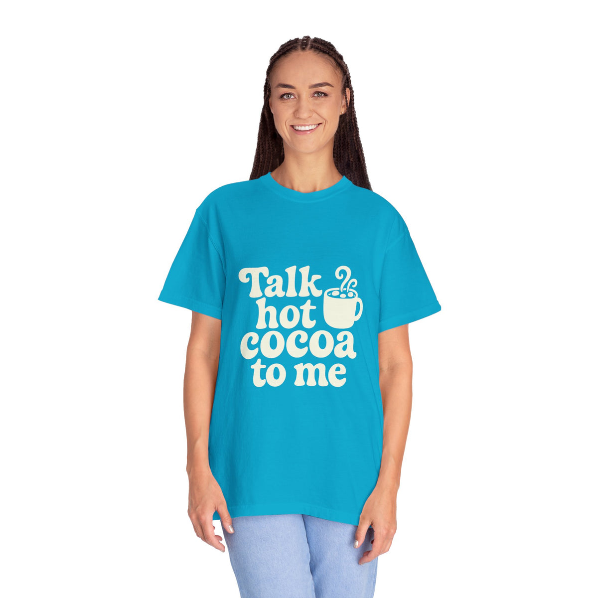 Talk Hot Cocoa To Me Tee - Funny Winter Mug Graphic T-Shirt - Trending Now - October 2026