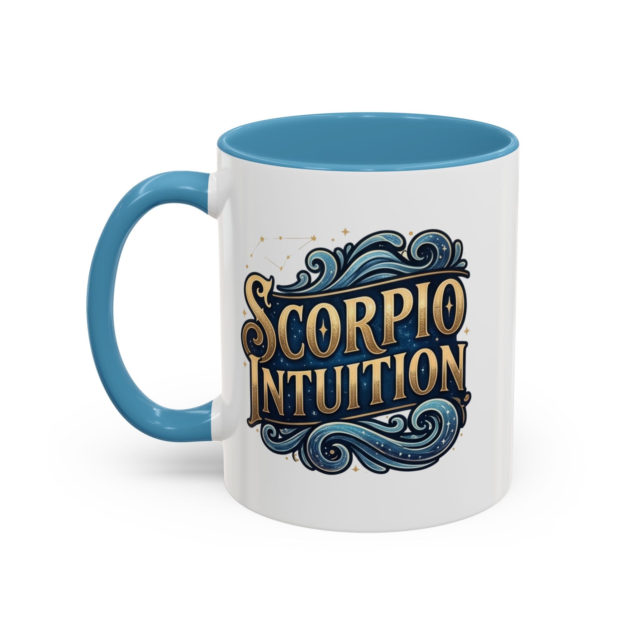Scorpio Intuition Accent Coffee Mug — Zodiac Astrology Gift