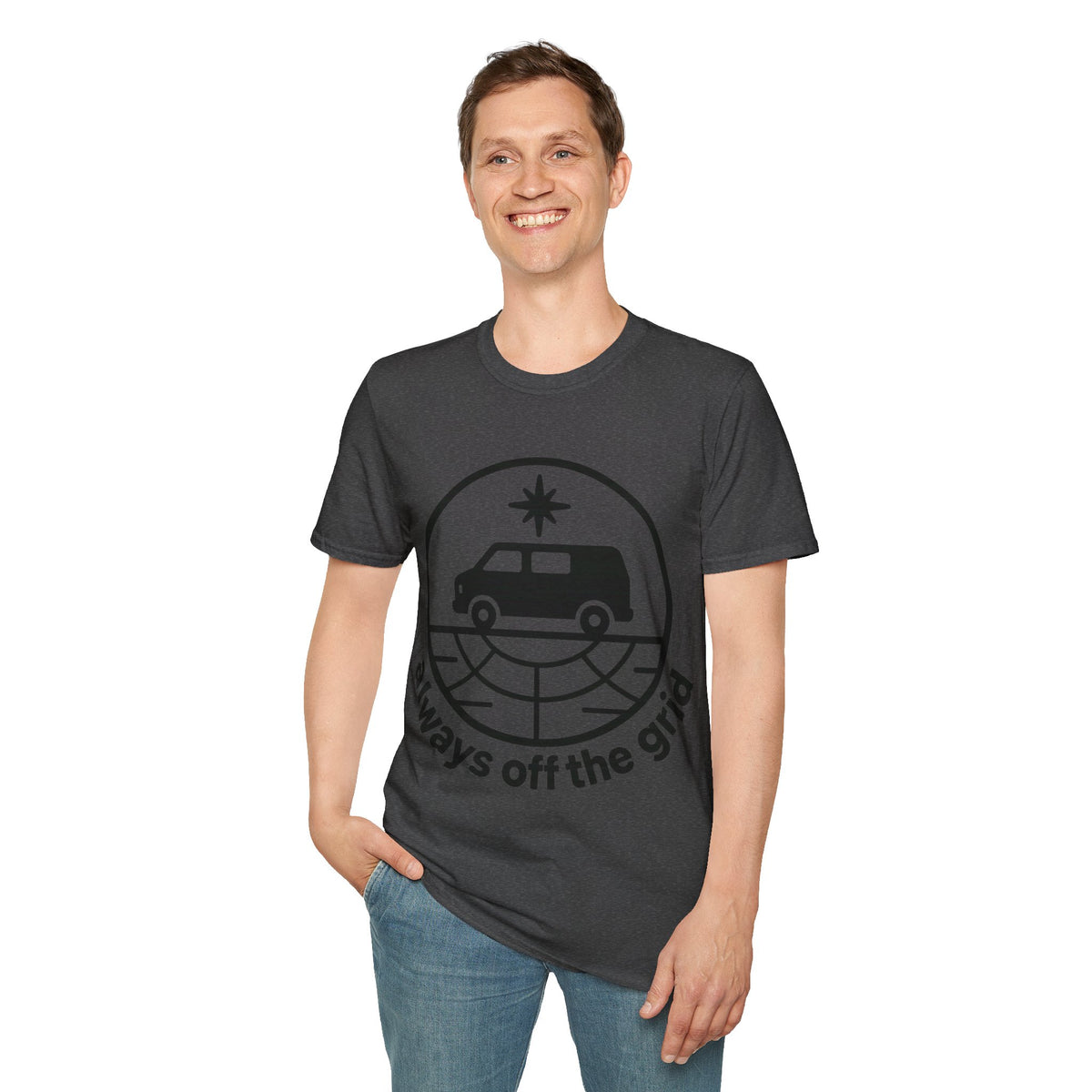 Minimal Black Graphic T-Shirt — Subtle Circular Emblem Tee - Trending Now - September 2026