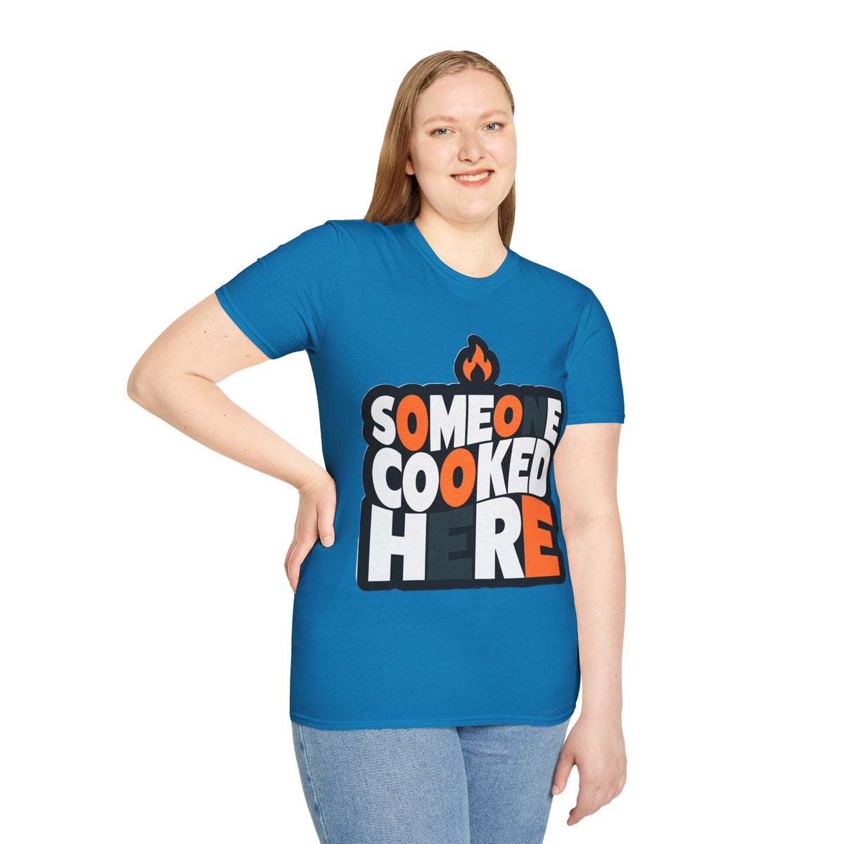 T-Shirt — "Someone Cooked Here" Funny Cooking Graphic Tee - Trending Now - August 2026