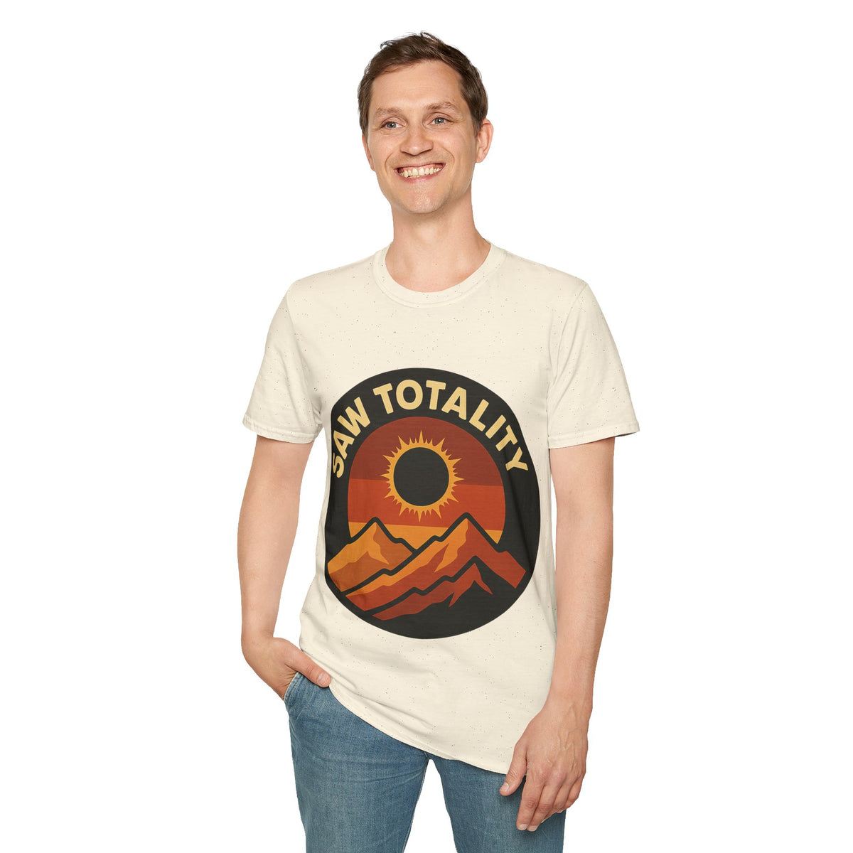 I Saw Totality Solar Eclipse Graphic Tee - Retro Nature Mountain T-Shirt - Trending Now - September 2026
