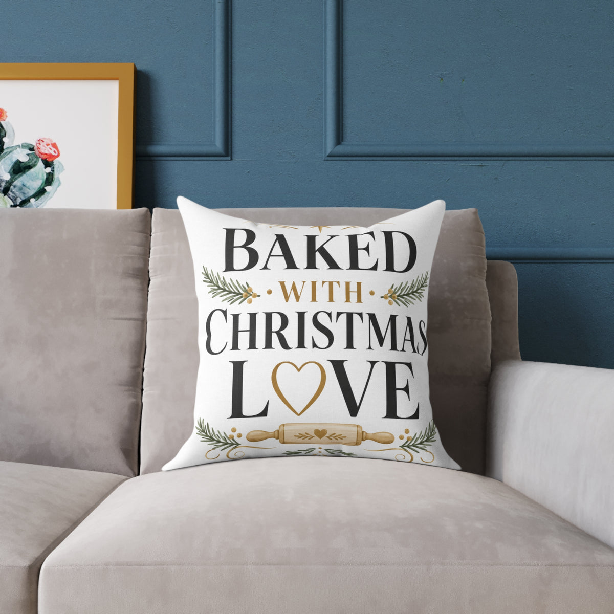 Christmas Baked with Christmas Love Pillow