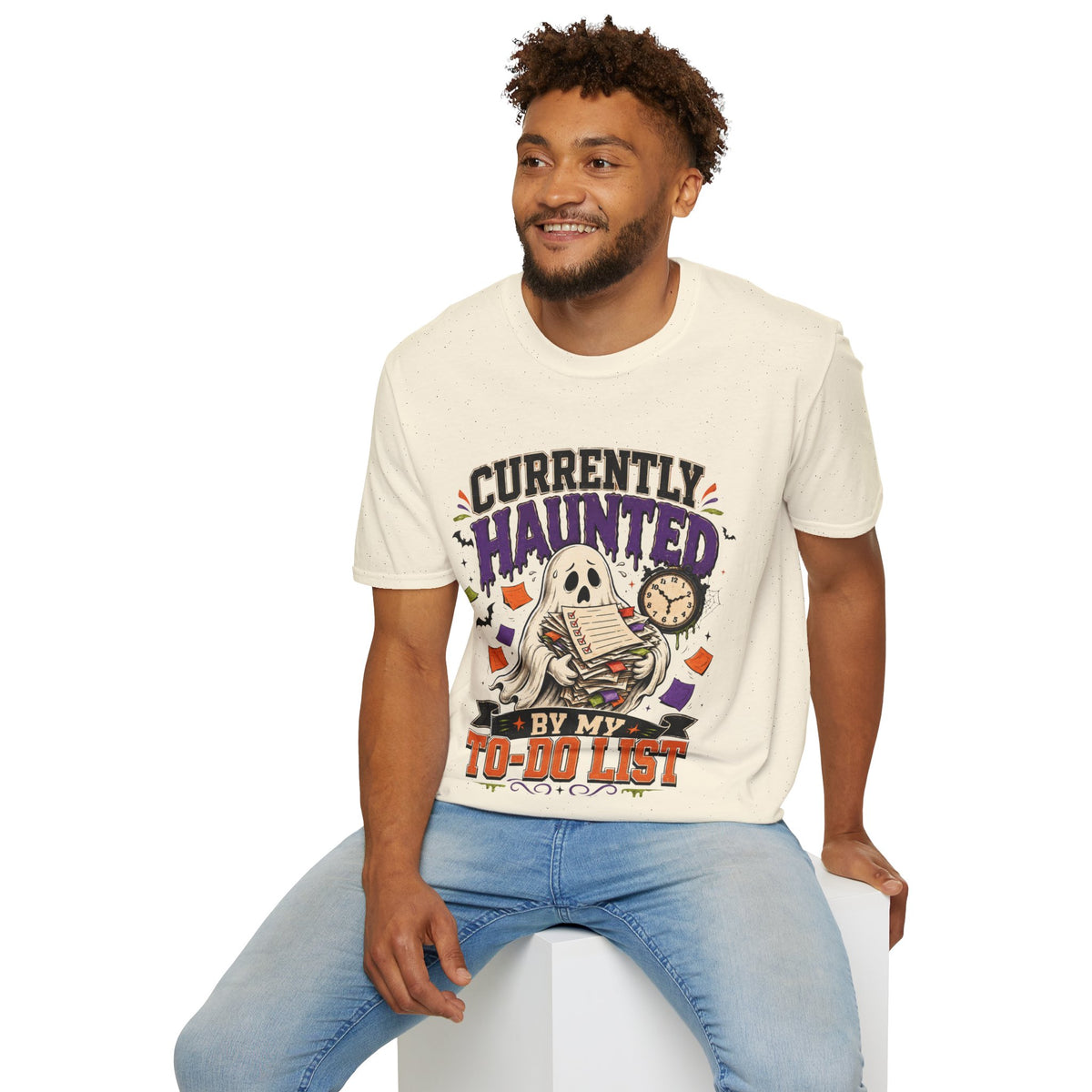 Halloween Currently Haunted Unisex Softstyle T-Shirt