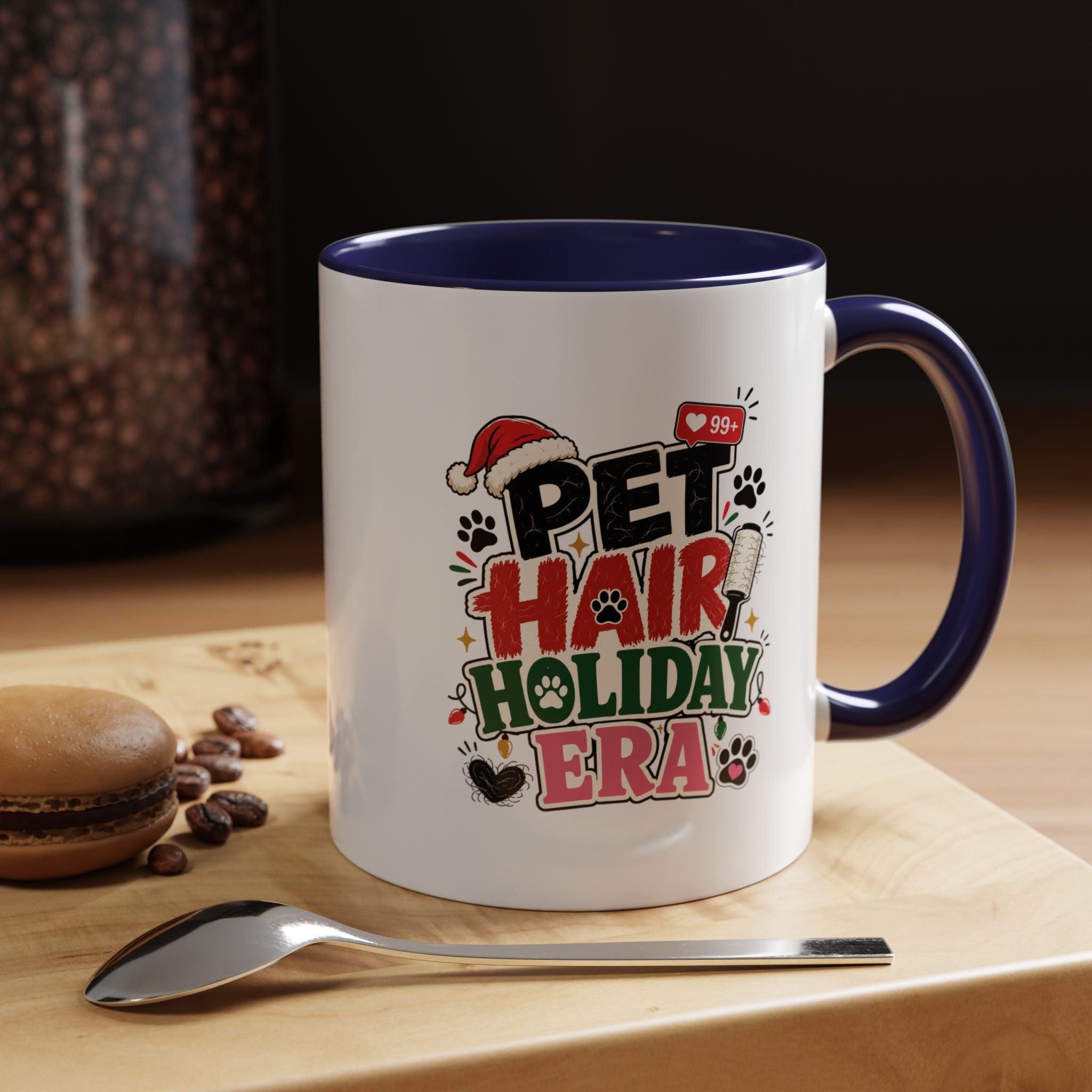 Modern Day Christmas Pet Hair Holiday Era Coffee Mug