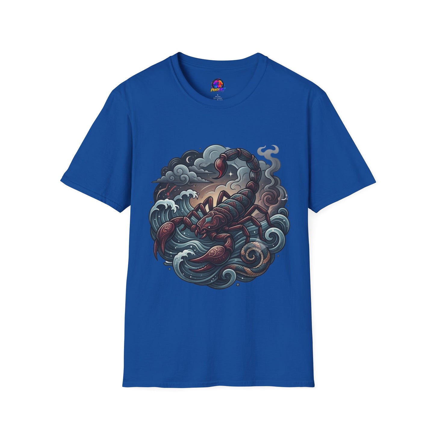 Scorpion Wave T-Shirt — Nautical Tattoo-Inspired Sea Scorpion Design