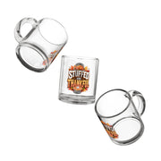 Stuffed and Thankful 10oz Glass Mug – Thanksgiving Coffee & Tea Cup