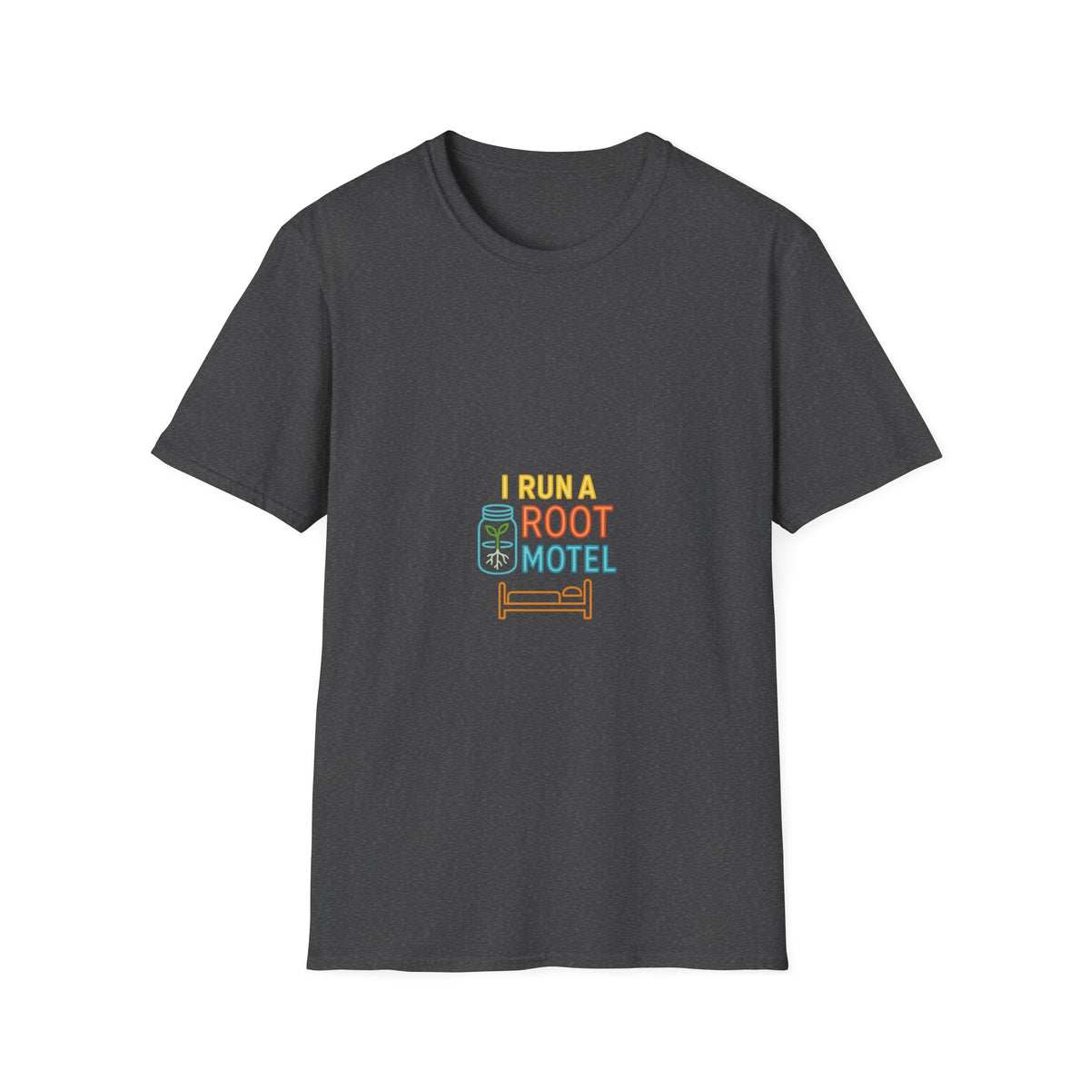 "I Run A Root Motel" Retro Travel Lodge Tee - Funny Plant Parent Gardening White T-Shirt - Trending Now - September 2026