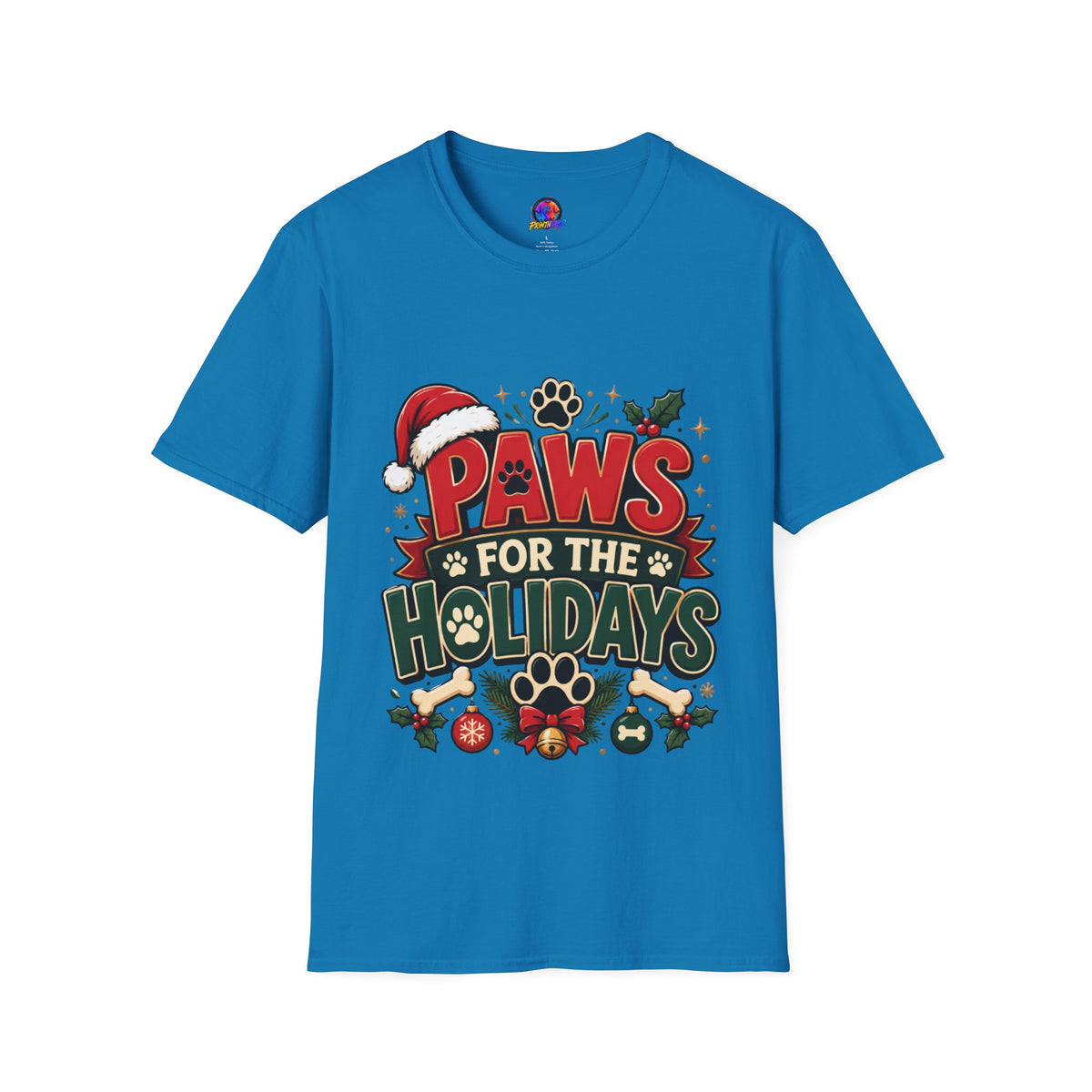 Paws for the Holidays T-Shirt — Festive Christmas Pet Lover Tee