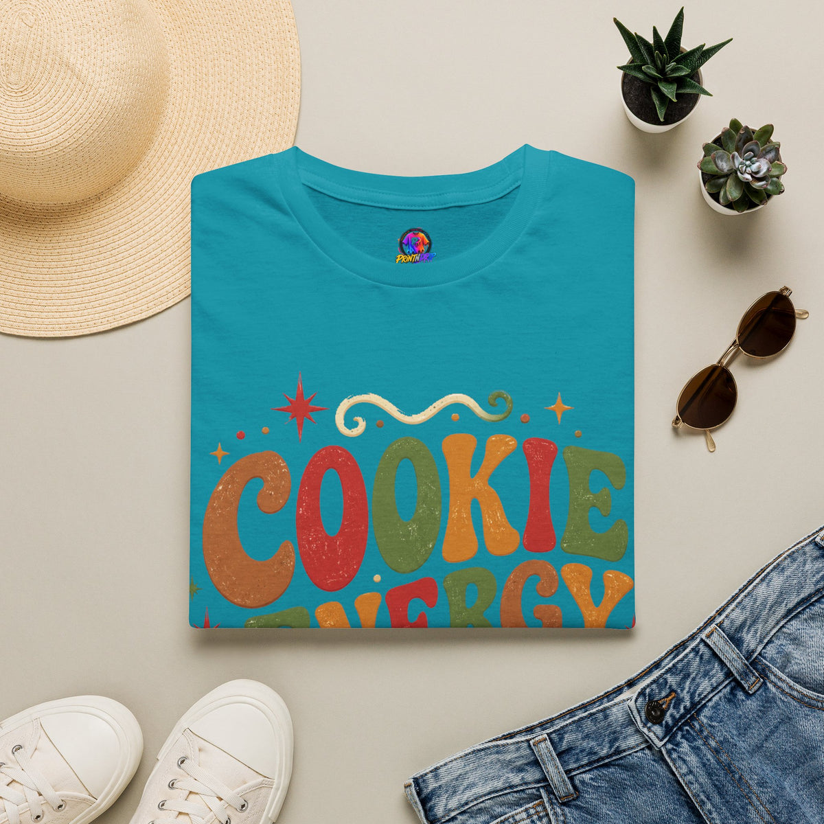 Cookie Energy Only T-Shirt — Festive Gingerbread Holiday Tee
