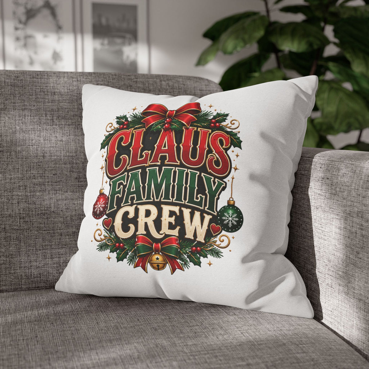 Christmas Claus Family Crew Christmas Pillowcase