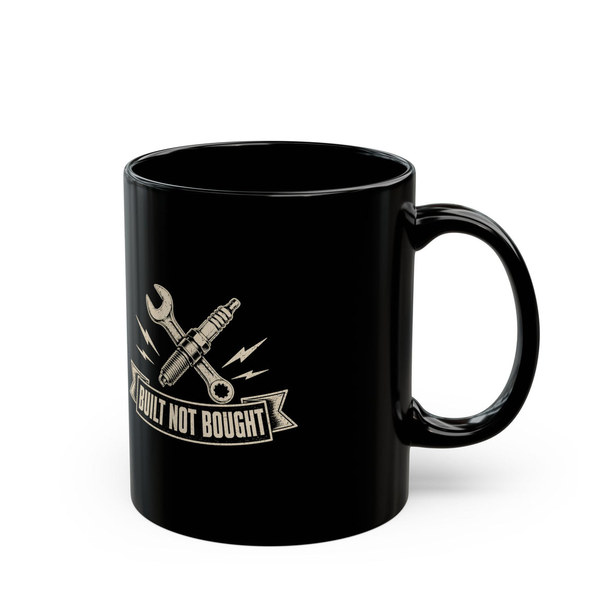 Milo Bailey Dog Dad Mom Built Not Bought Mechanics Mug – Black Ceramic Coffee Cup