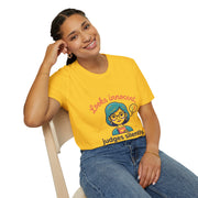 Looks Innocent Virgo T-Shirt — Funny Zodiac Graphic Tee for Virgo Women