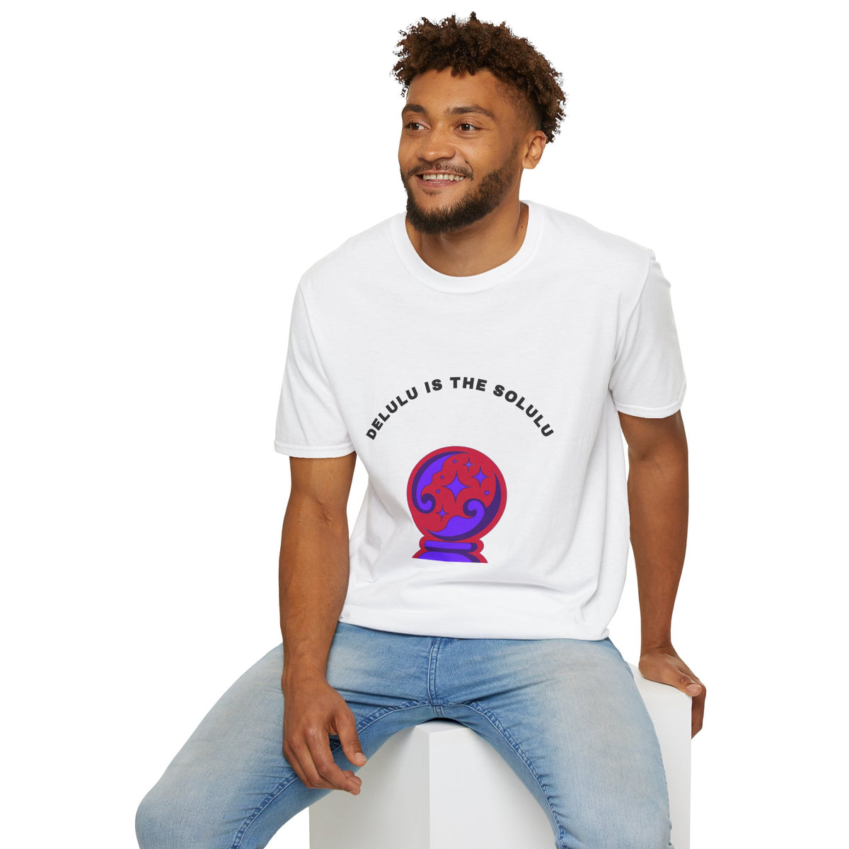 T-Shirt — Delulu Is The Solulu Crystal Ball Graphic Tee - Trending Now - September 2026