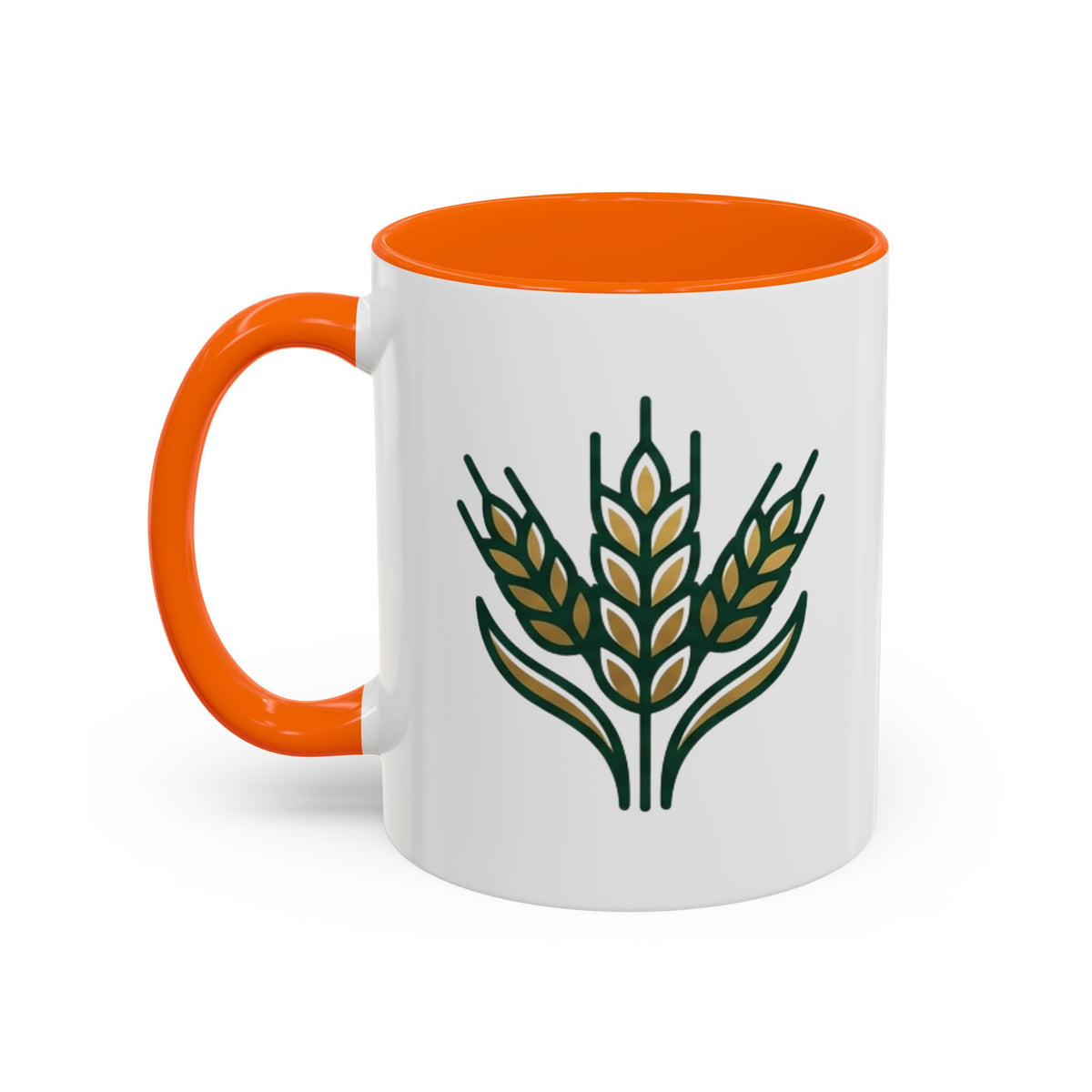 Virgo Zodiac Wheat Ear Accent Coffee Mug – Rustic Farmhouse Tea Cup