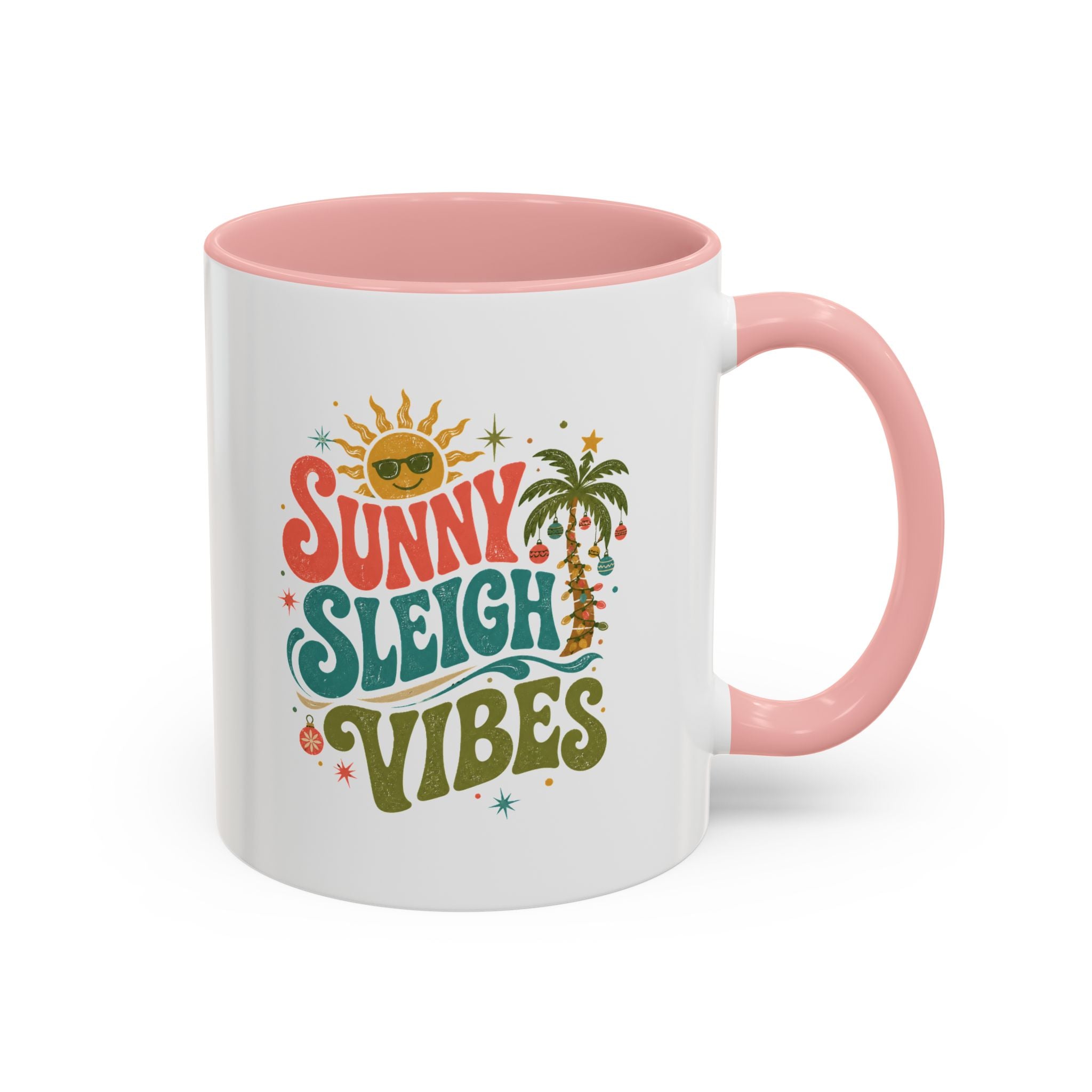 Modern Day Christmas Sunny Sleigh Vibes Coffee Mug