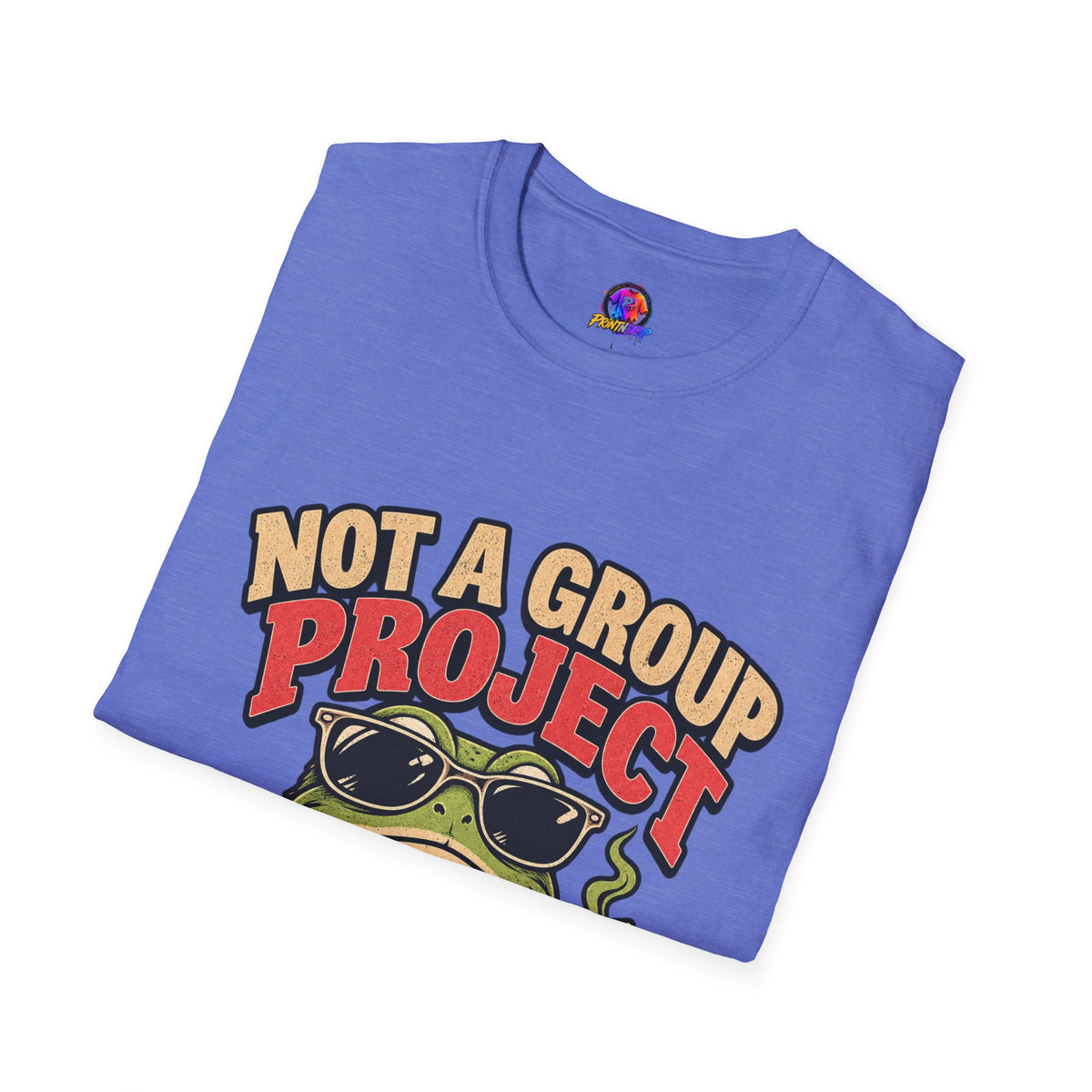 Not a Group Project Frog T-Shirt — "Socially Selective" Funny Introvert Tee