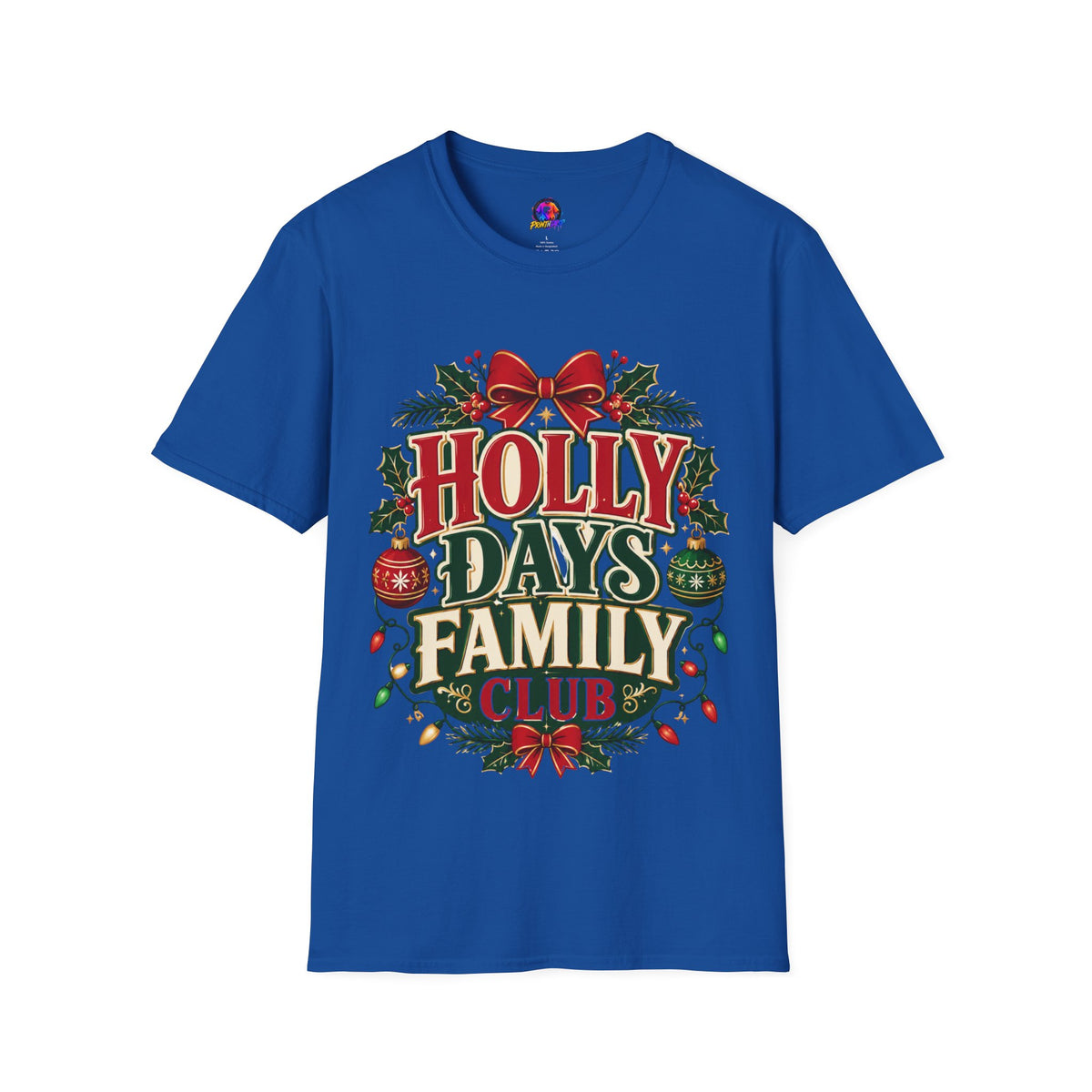 Holly Days Family Club T‑Shirt — Festive Christmas Holiday Tee