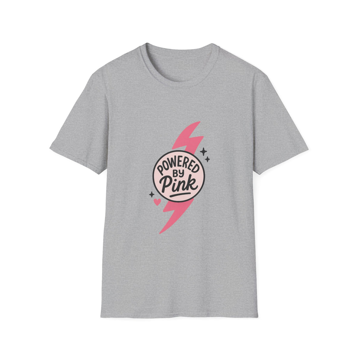 Pink Power Bolt T-Shirt — Flowers in Pink Graphic Tee - Trending Now - October 2026
