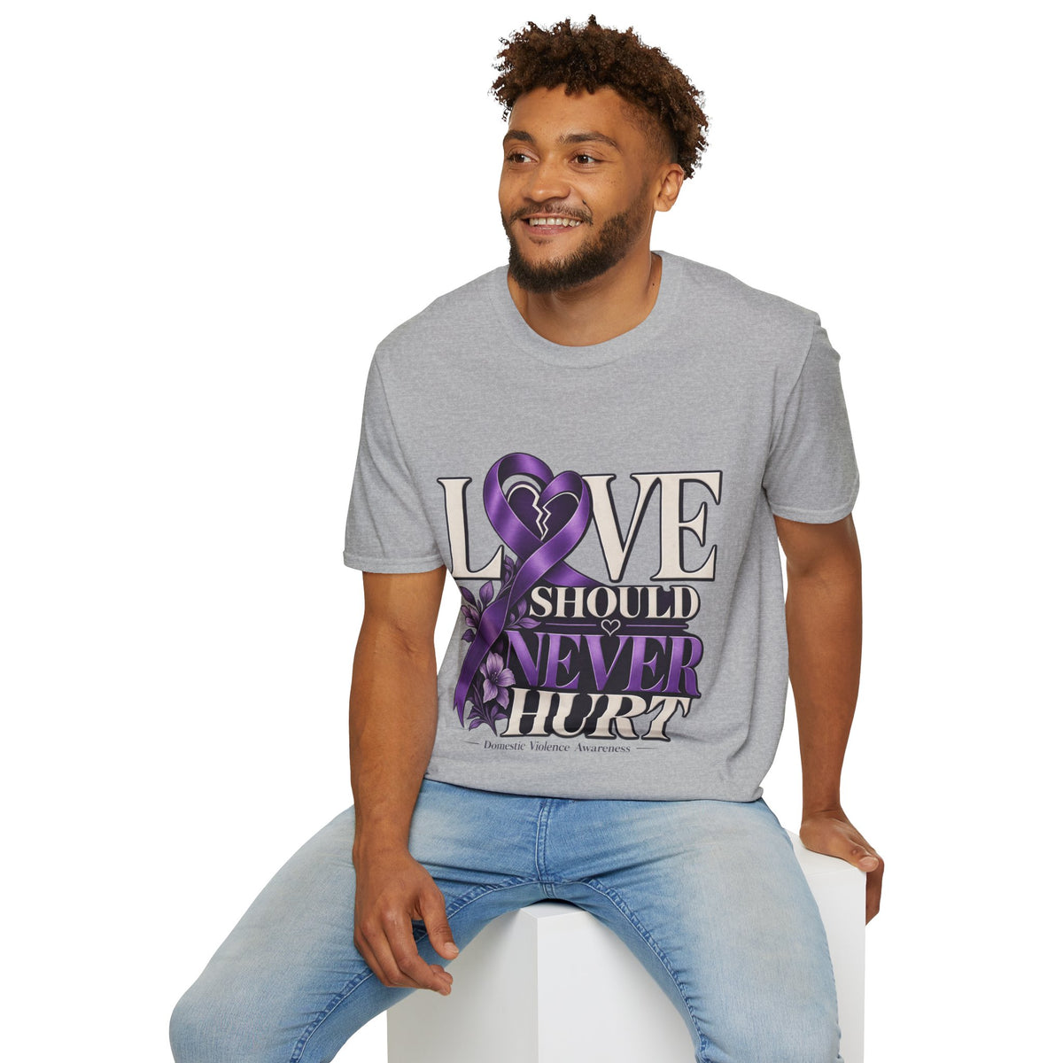 Love Should Never Hurt Domestic Violence Awareness T-Shirt
