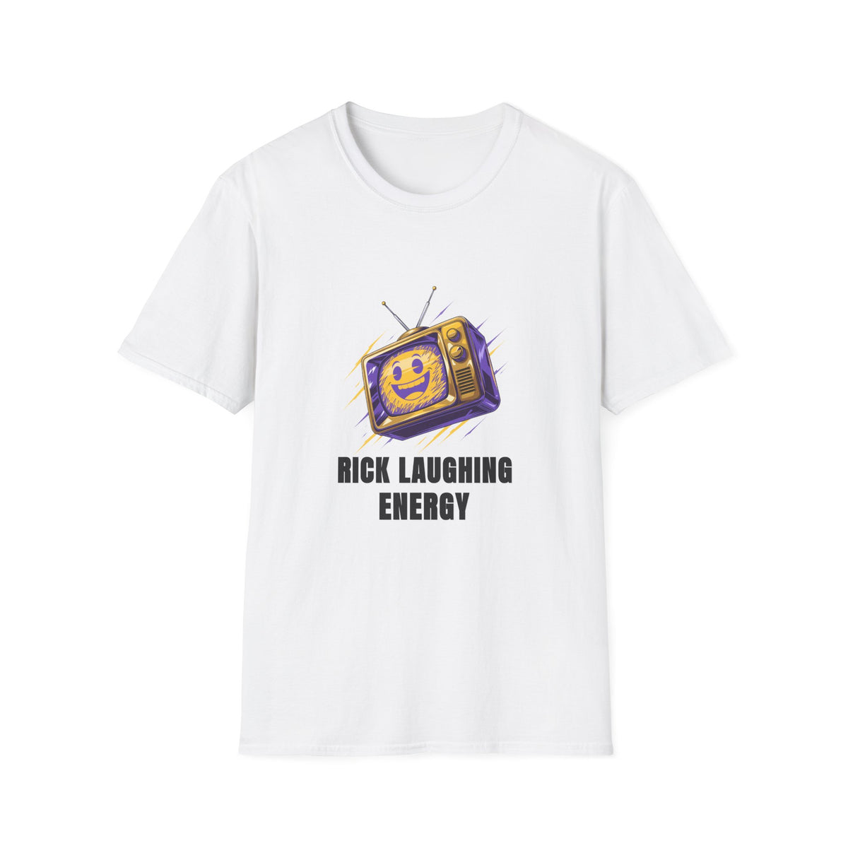 Rick Laughing Energy T-Shirt — Retro TV Graphic Tee - Trending Now - August 2026