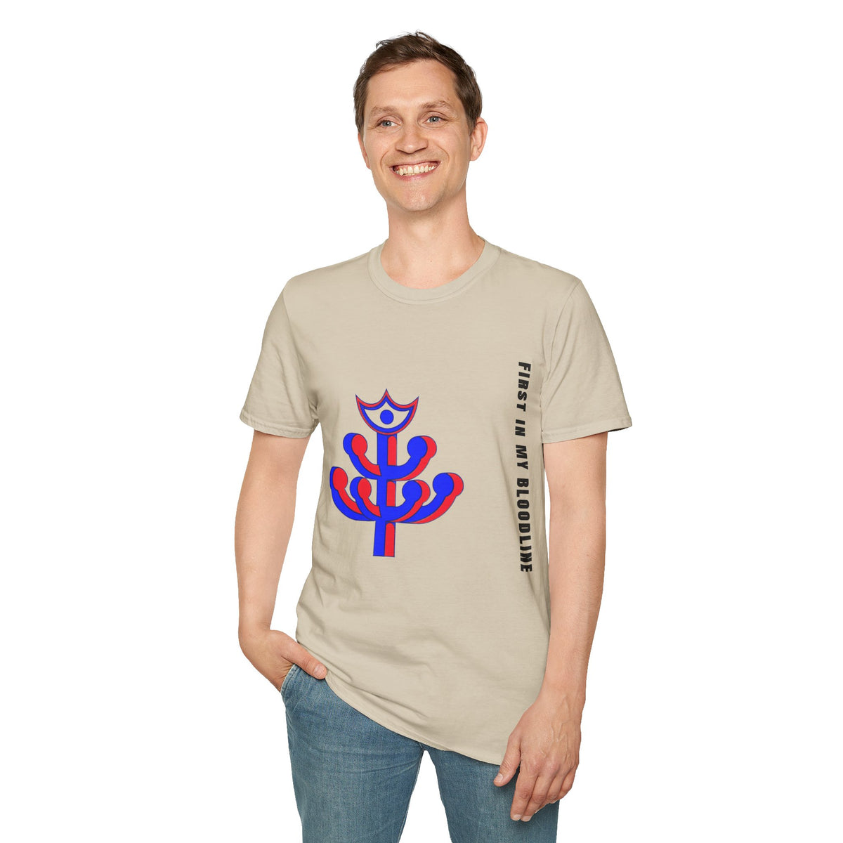 Abstract Floral Tee — Modern Red & Blue Graphic T-Shirt - Trending Now - September 2026