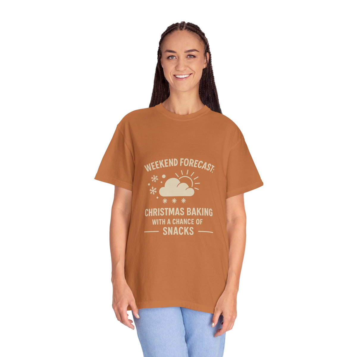 Christmas Baking T-Shirt — "Weekend Forecast: Christmas Baking with a Chance of Snacks"- Trending Now - October 2026