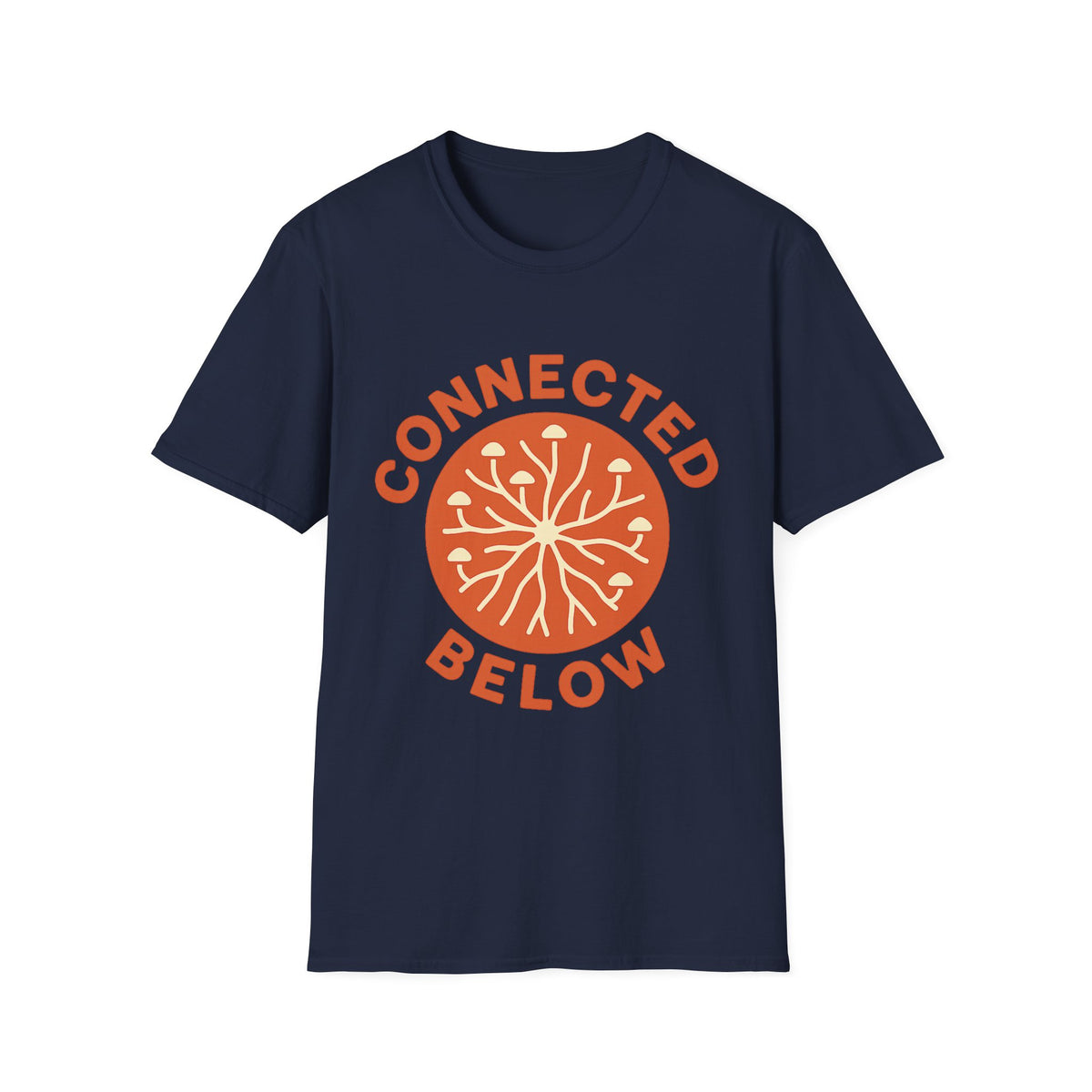 Connected Below Basketball Tee — Minimal Orange Logo T-Shirt - Trending Now - September 2026