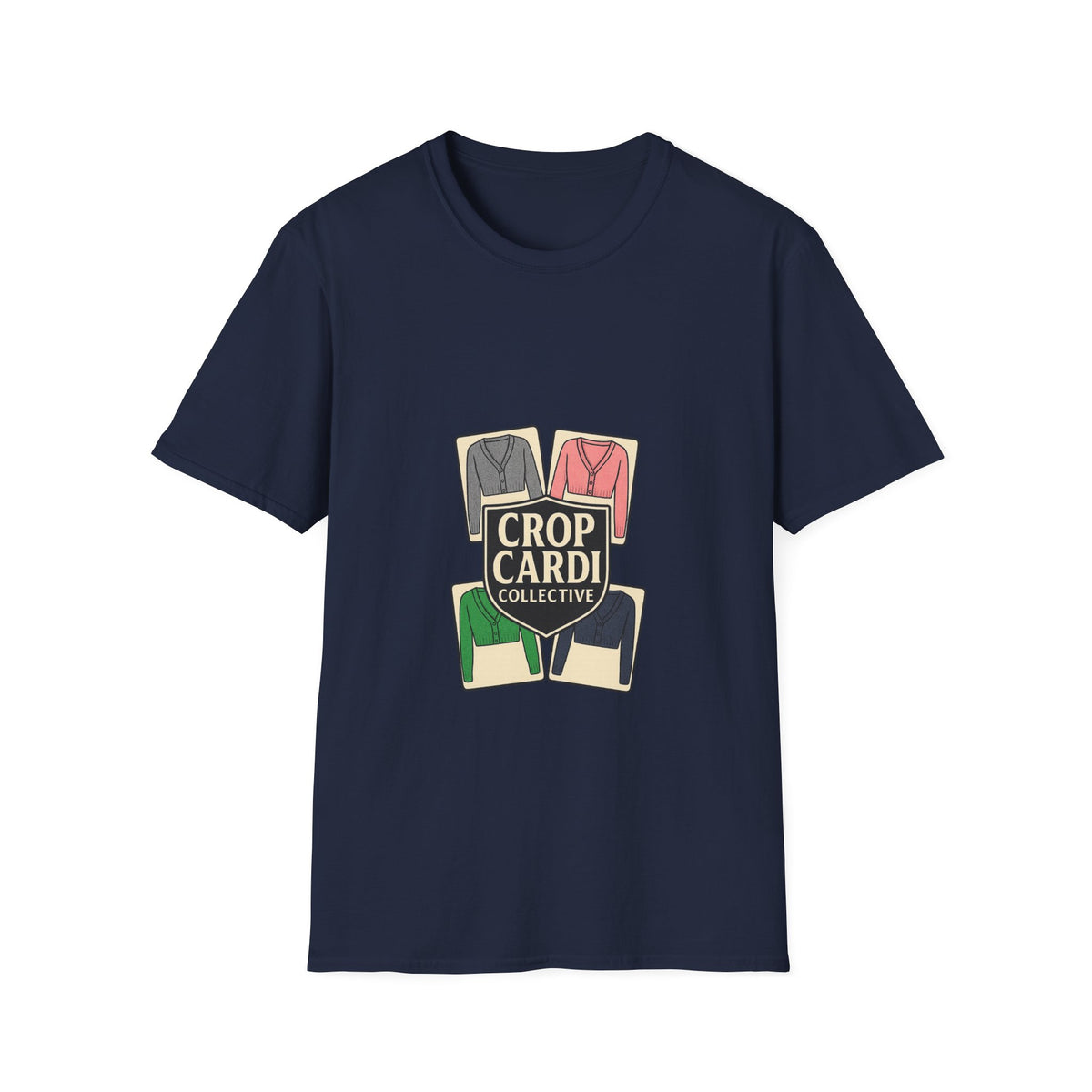 Crop Card Collective T-Shirt — Retro Card Game Logo Tee - Trending Now - October 2026