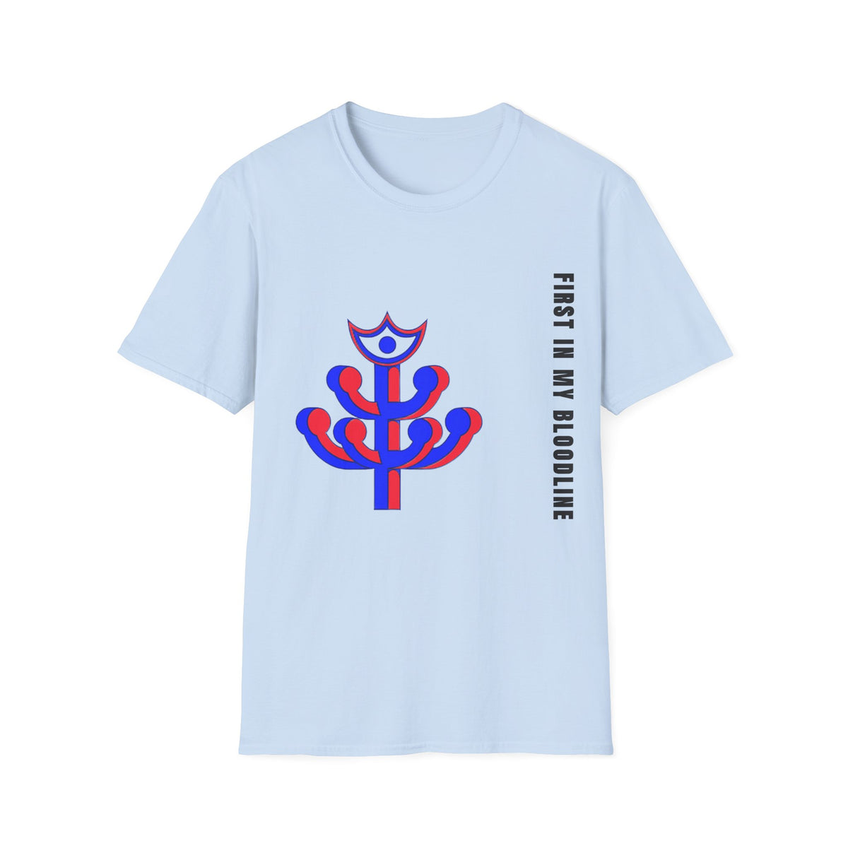 Abstract Floral Tee — Modern Red & Blue Graphic T-Shirt - Trending Now - September 2026