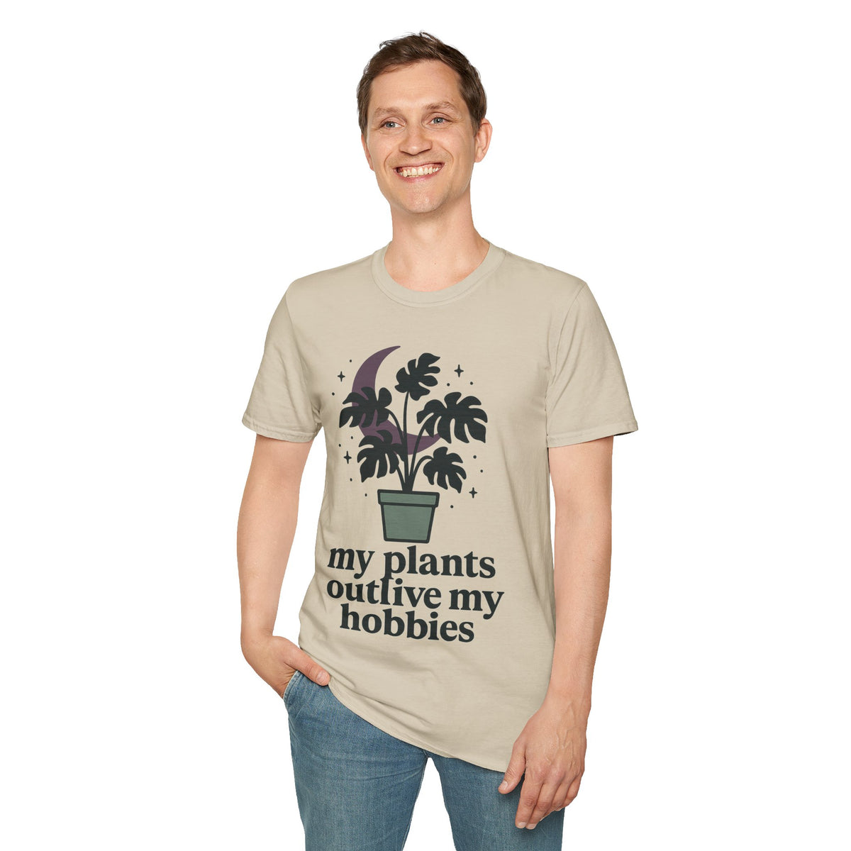 Botanical Moon Plant T-Shirt — “Plants Make Me Happy” Graphic Tee - Trending Now - September 2026