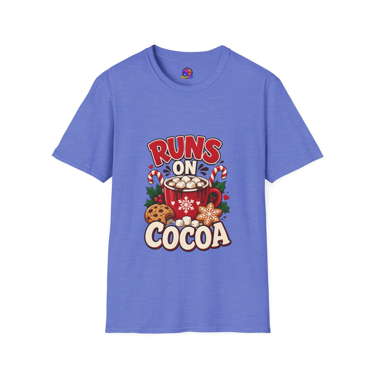 T-Shirt — Runs On Cocoa Holiday Graphic Tee