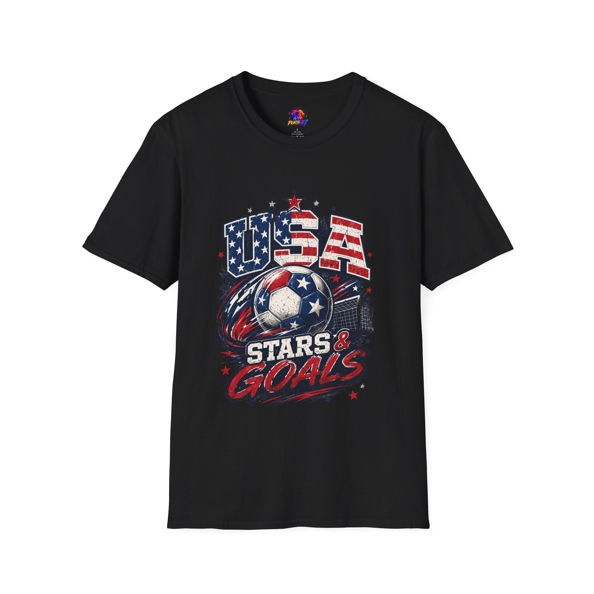 USA Stars & Goals Soccer T-Shirt