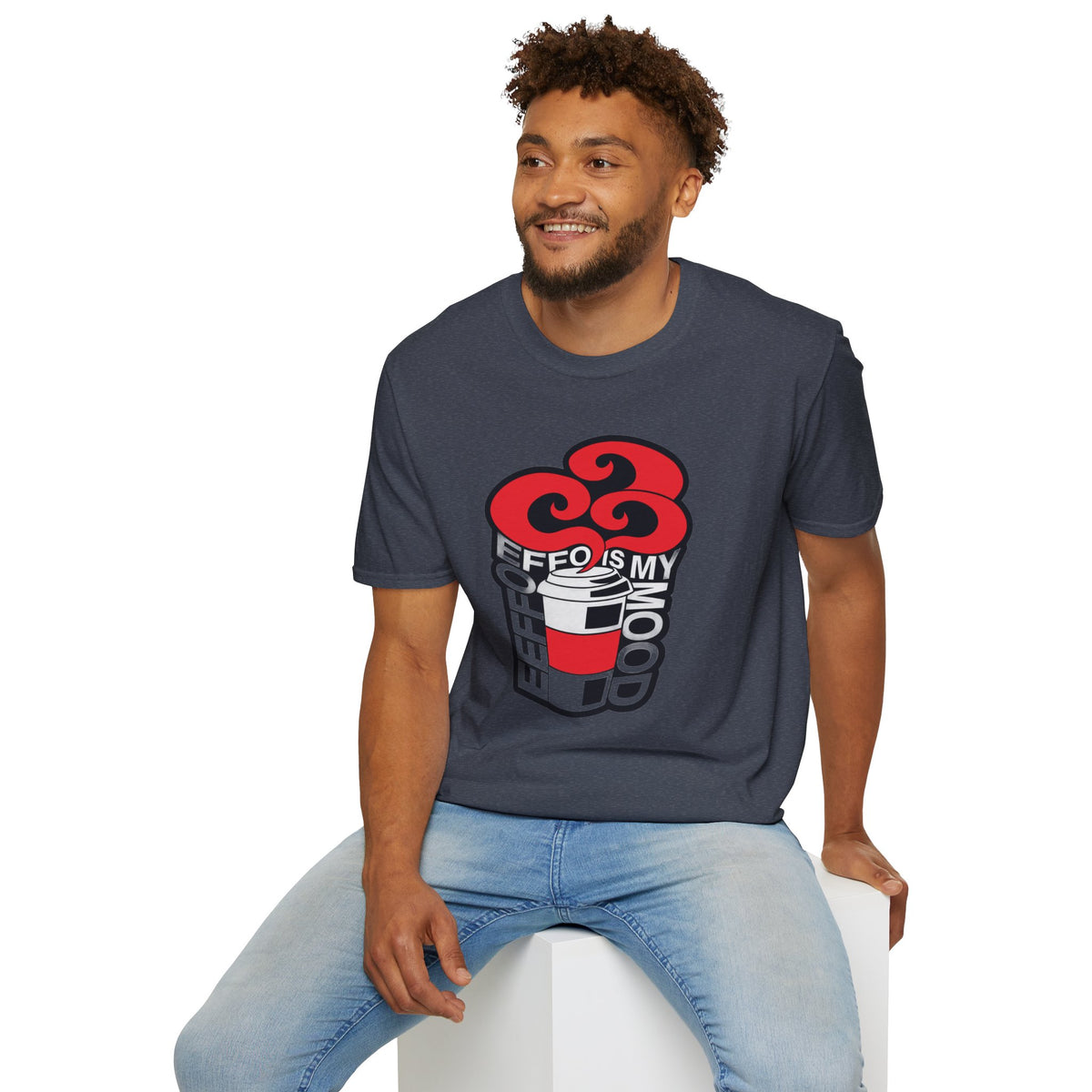 T‑Shirt — “Coffee Is My Co-Pilot” Retro Heart Coffee Cup Graphic Tee - Trending Now - August 2026