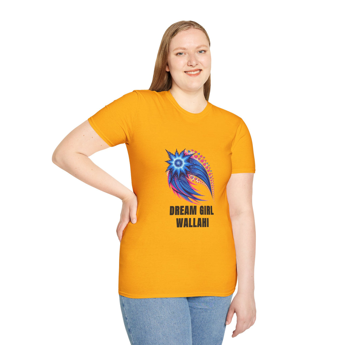 Dream Girl T-Shirt — Blue Starburst Heart Graphic ("Dream Girl Wallah") - Trending Now - August 2026