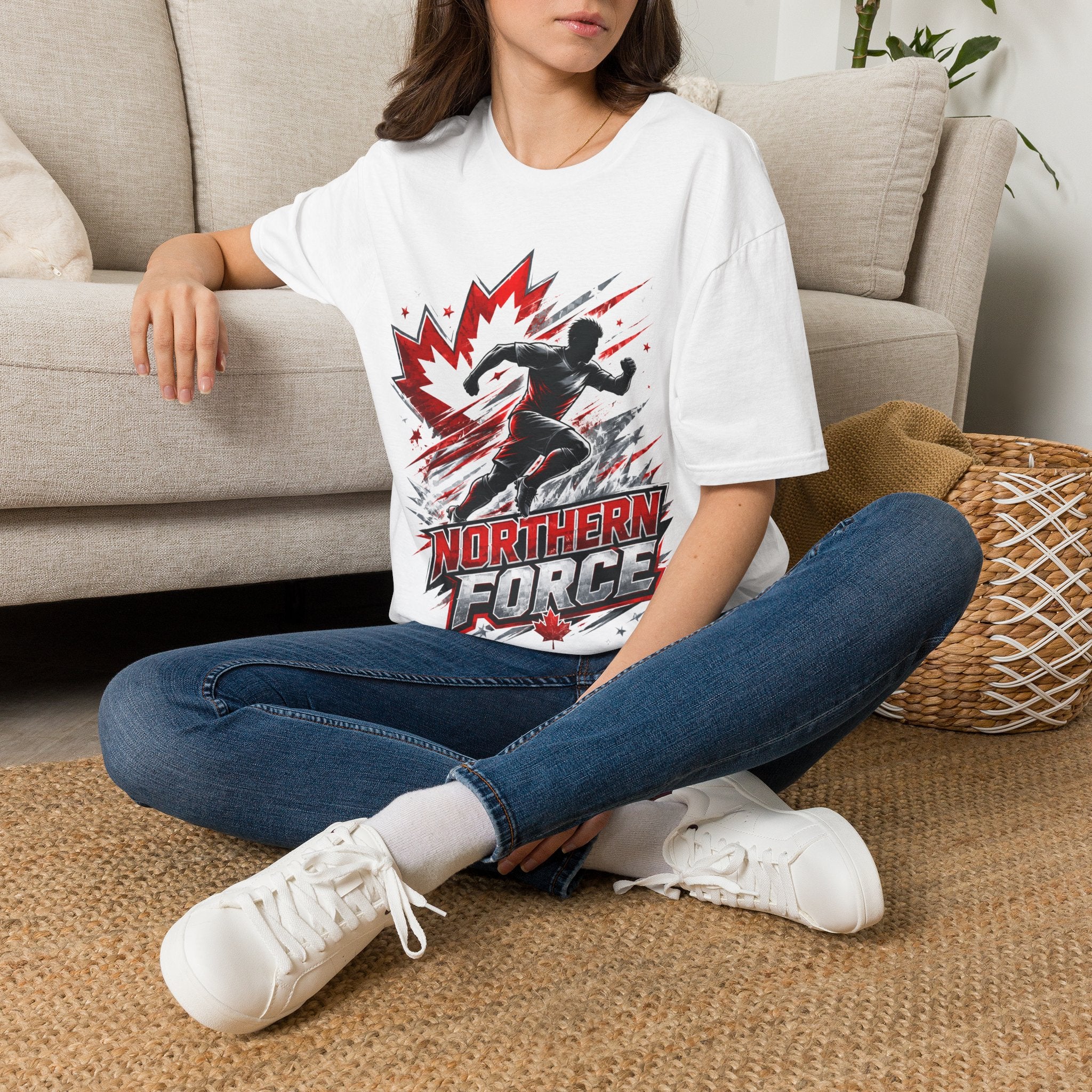Canada Northern Force Running T‑Shirt — Canada Maple Runner Athletic Tee