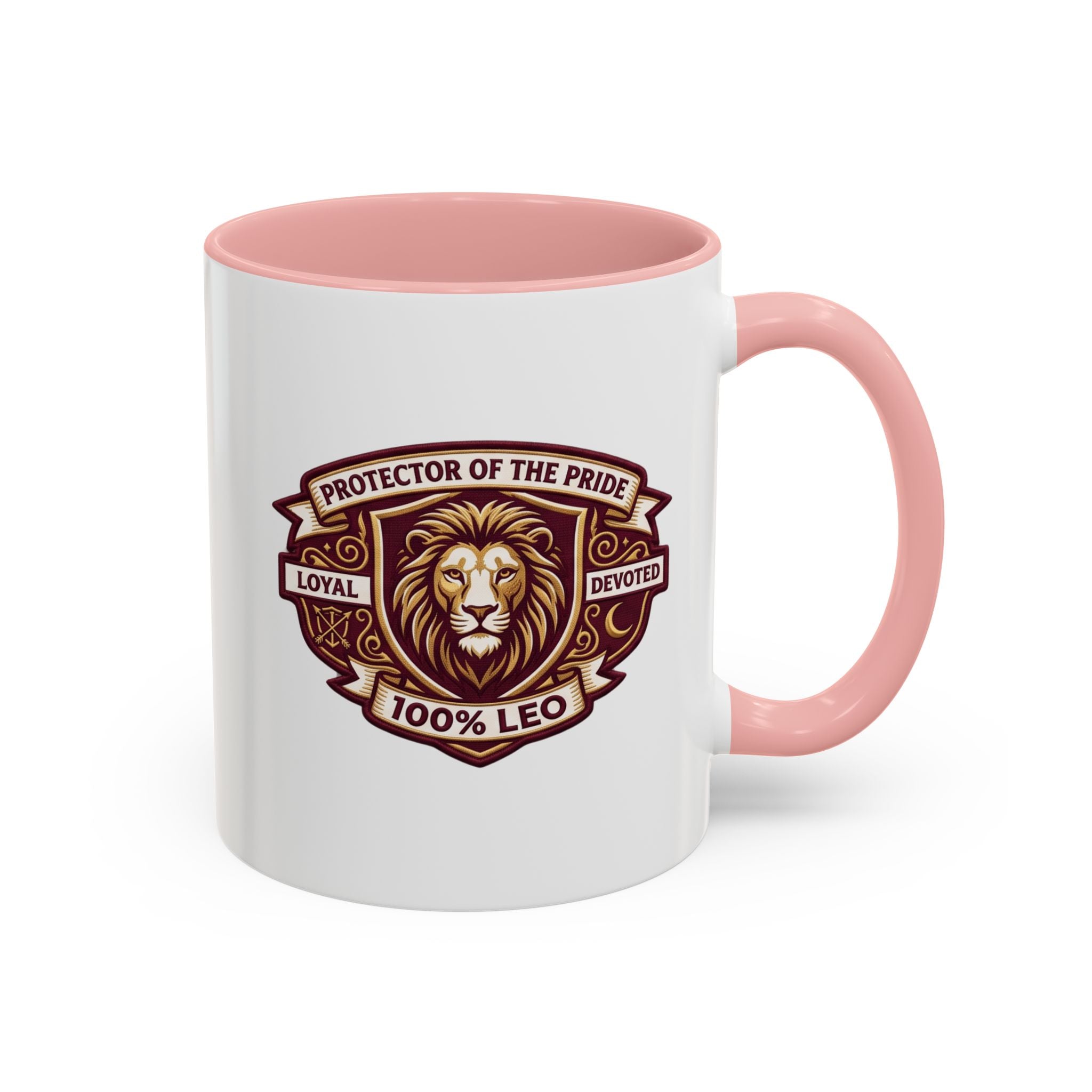 Leo Zodiac Coffee Mug — "Protector of the Pride" Lion Design (11/15 oz)