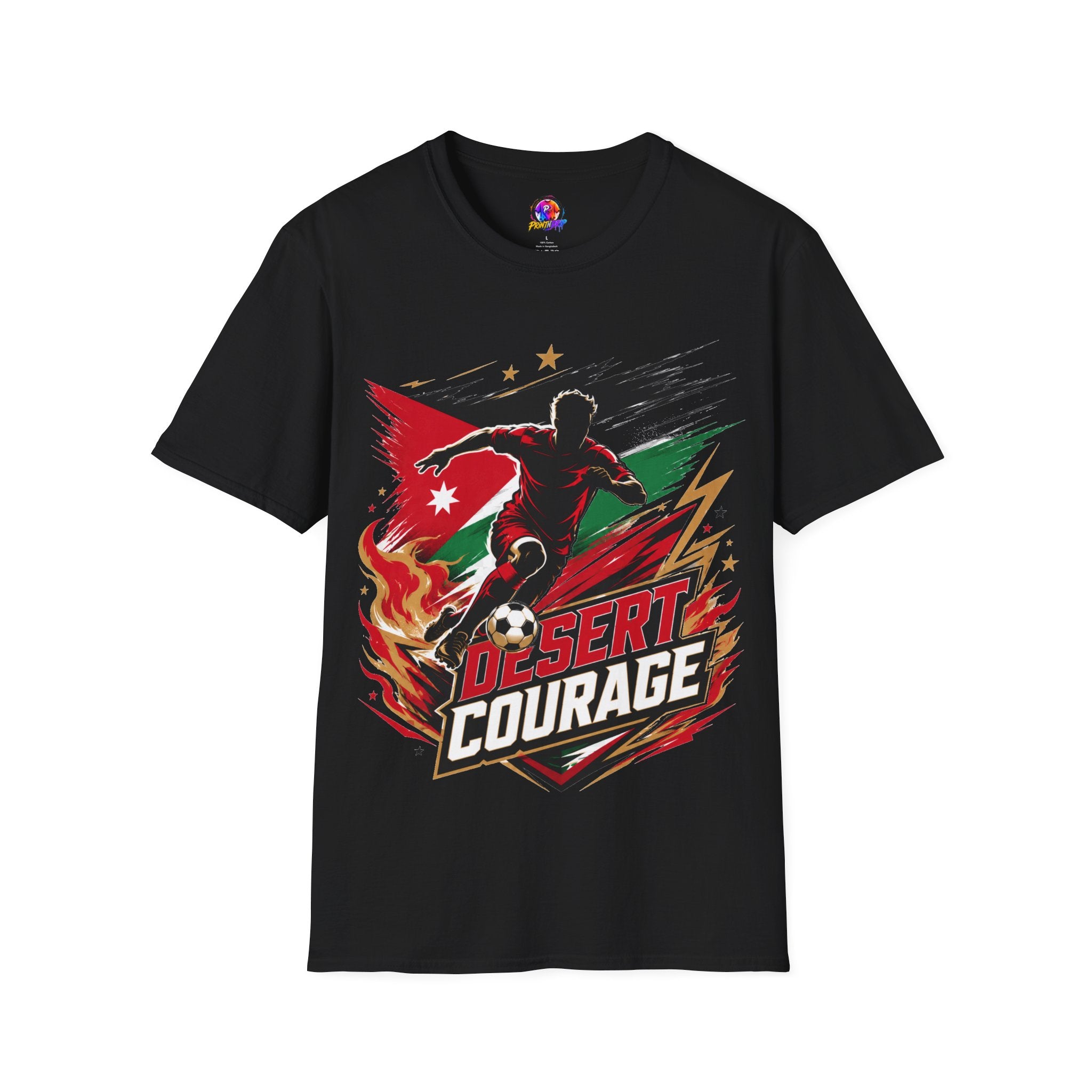 Jordan Soccer T‑Shirt — Desert Courage Flag Design