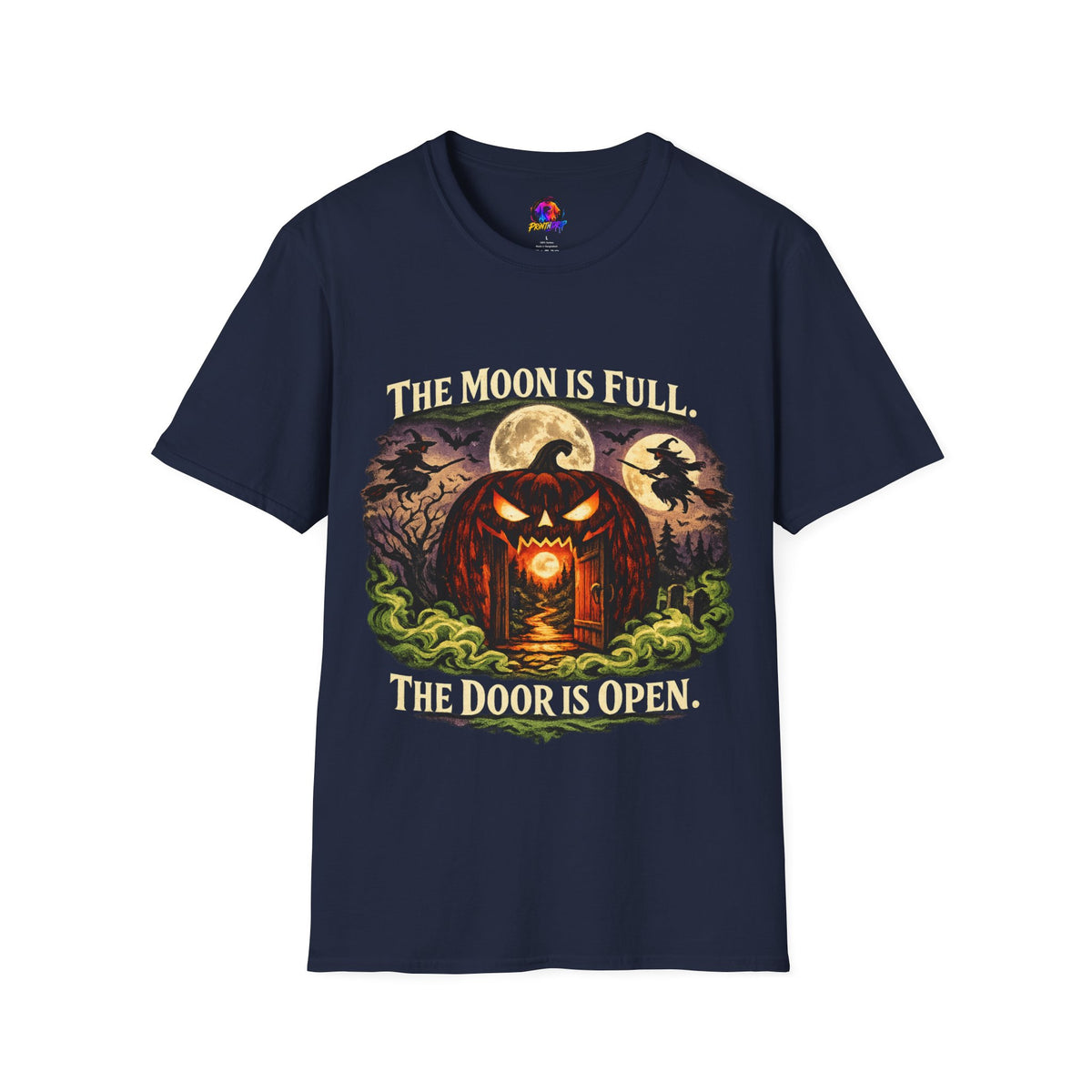 Halloween The Moon Is Full Unisex Softstyle T-Shirt
