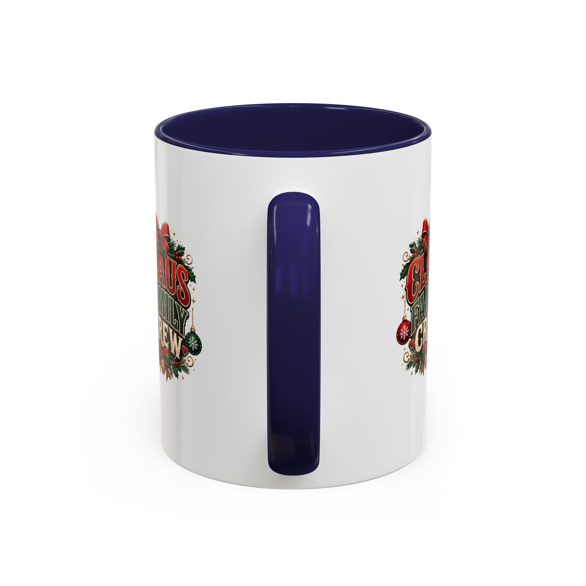 Claus Family Crew Accent Coffee Mug – Holiday Christmas Tea & Coffee Cup