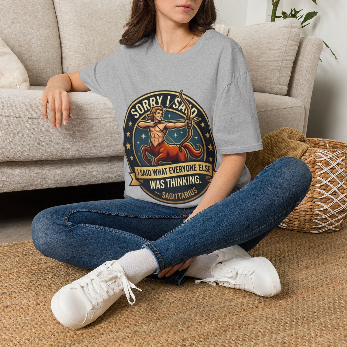 Sagittarius T-Shirt "Sorry I Said What Everyone Else Was Thinking" – Zodiac Archer Graphic Tee