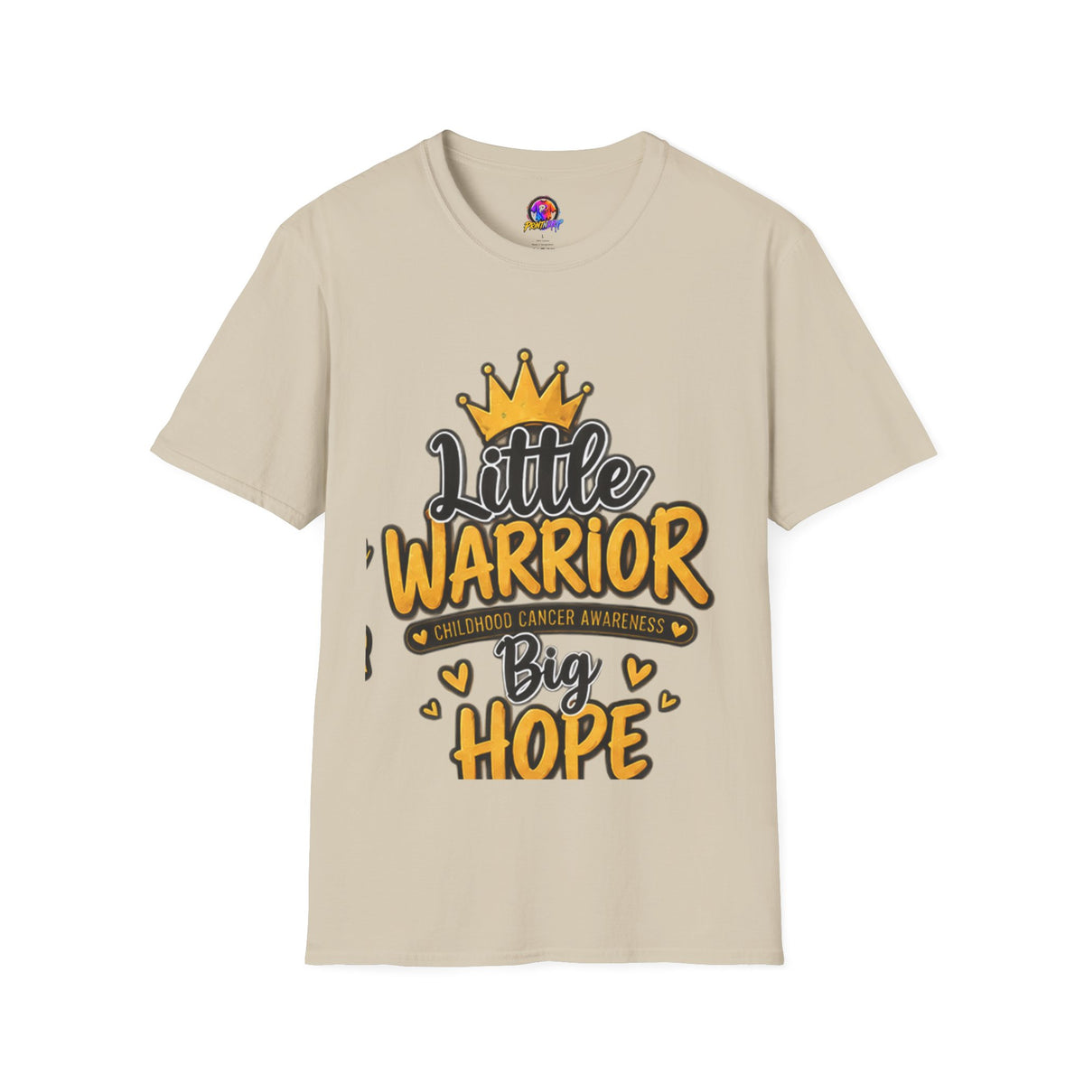 Little Warrior Big Hope Kids T-Shirt — Childhood Cancer Awareness Tee