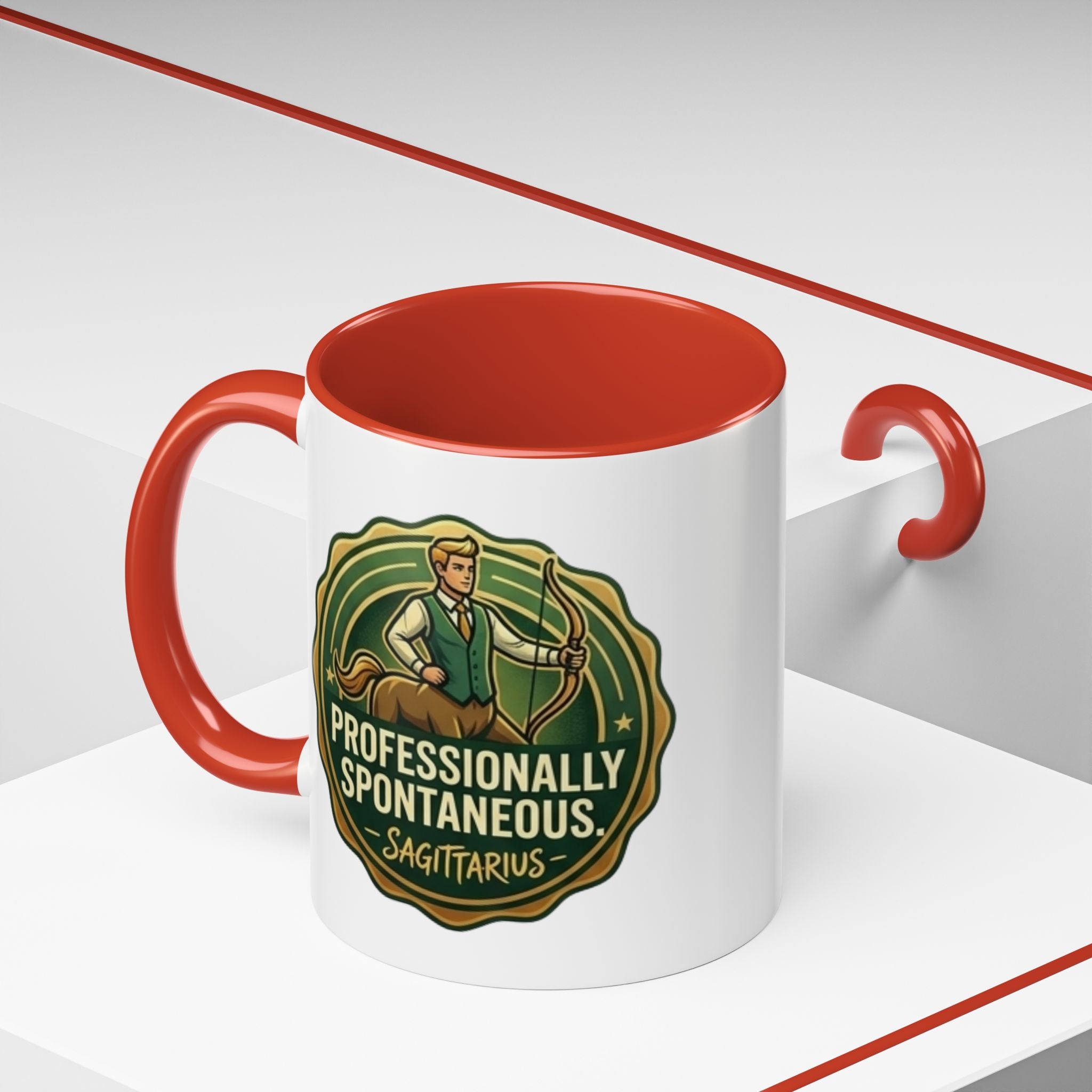 Sagittarius Coffee Mug - "Professionally Spontaneous" Zodiac Accent Mug
