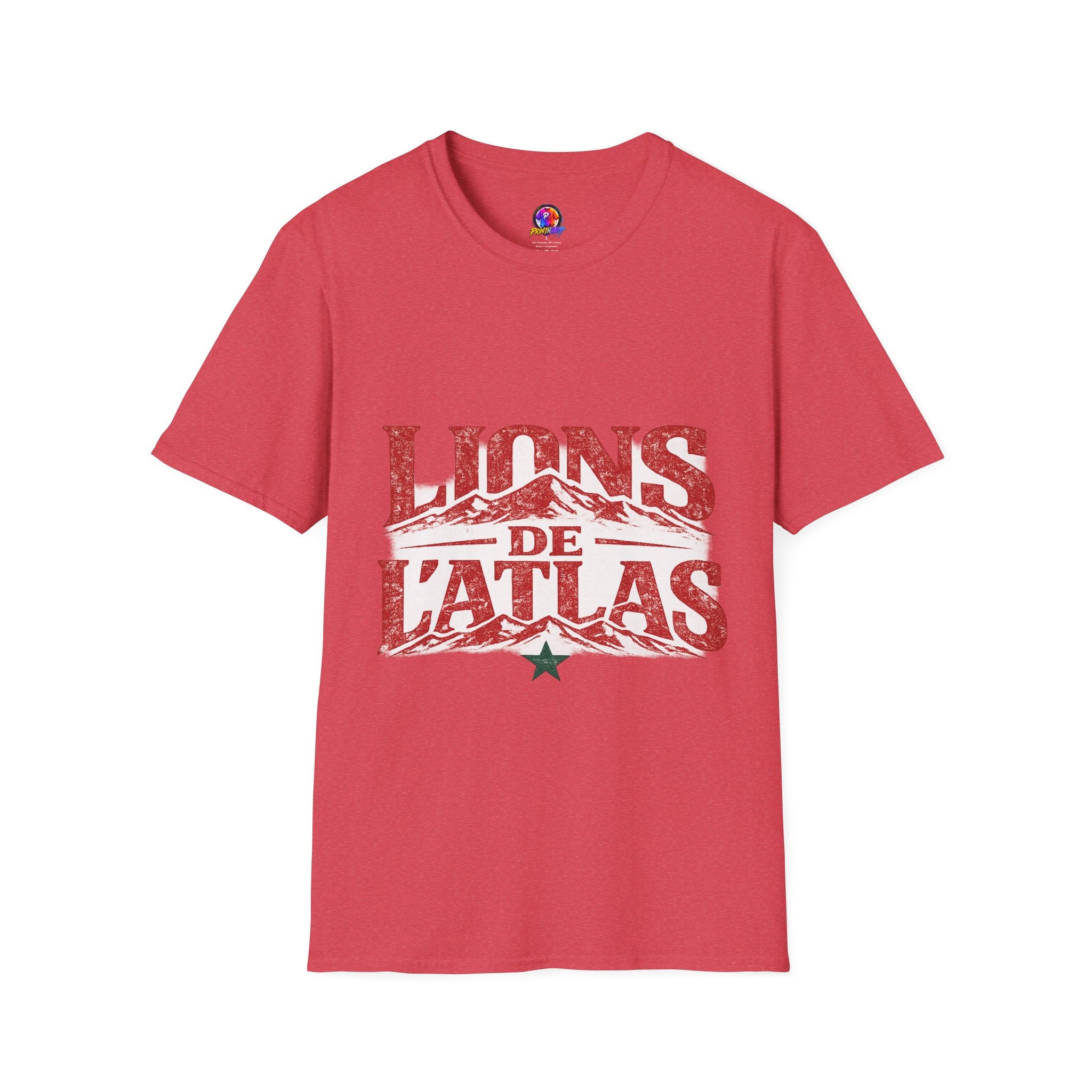 Morocco Lions de Atlas T-Shirt — Vintage Moroccan Atlas Mountain Graphic Tee