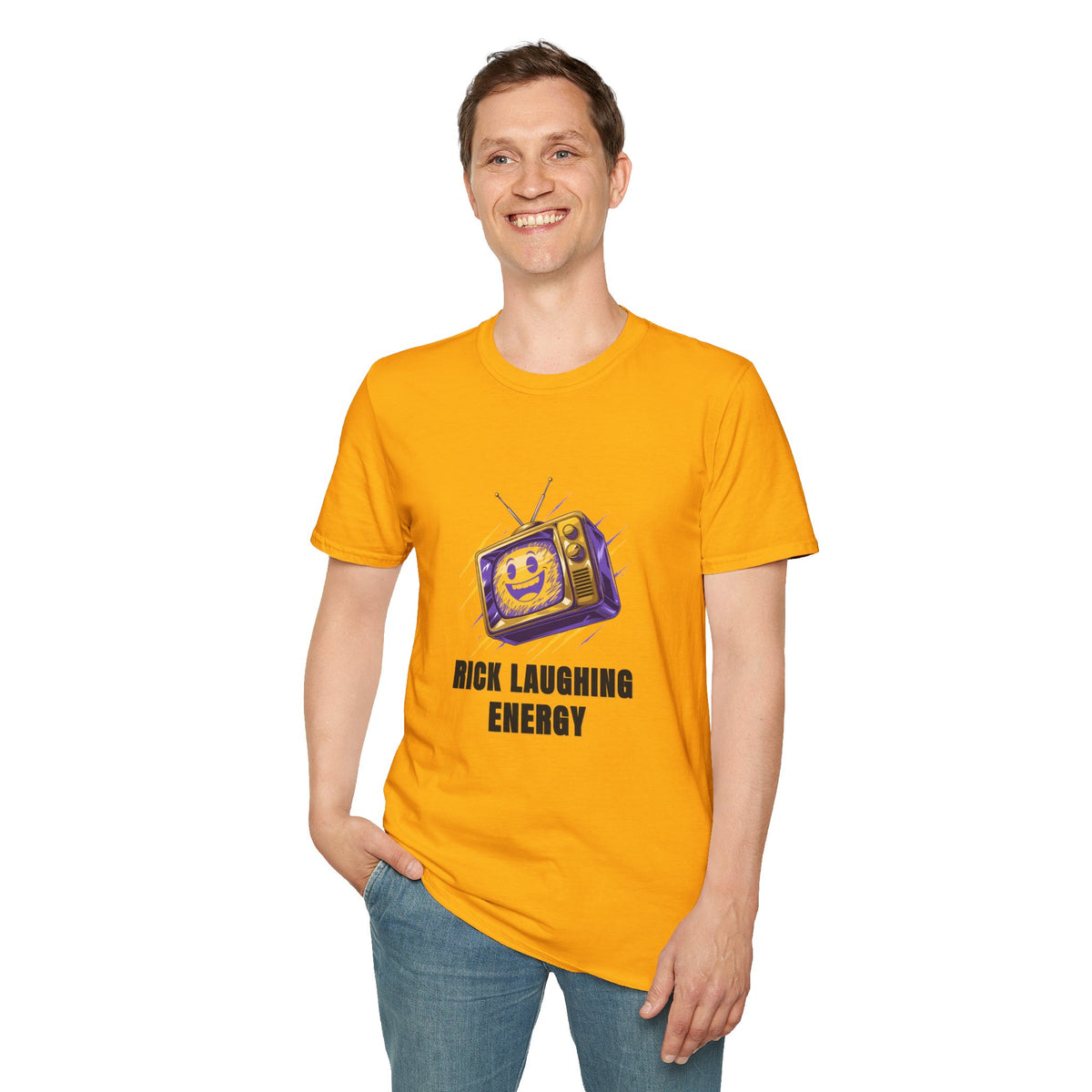 Rick Laughing Energy T-Shirt — Retro TV Graphic Tee - Trending Now - August 2026