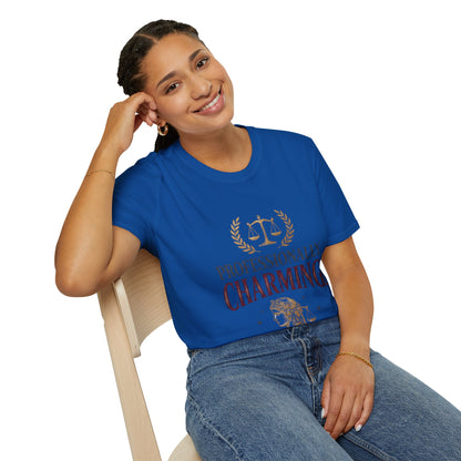 Professionally Charming Libra T-Shirt — Zodiac Scales Astrology Tee